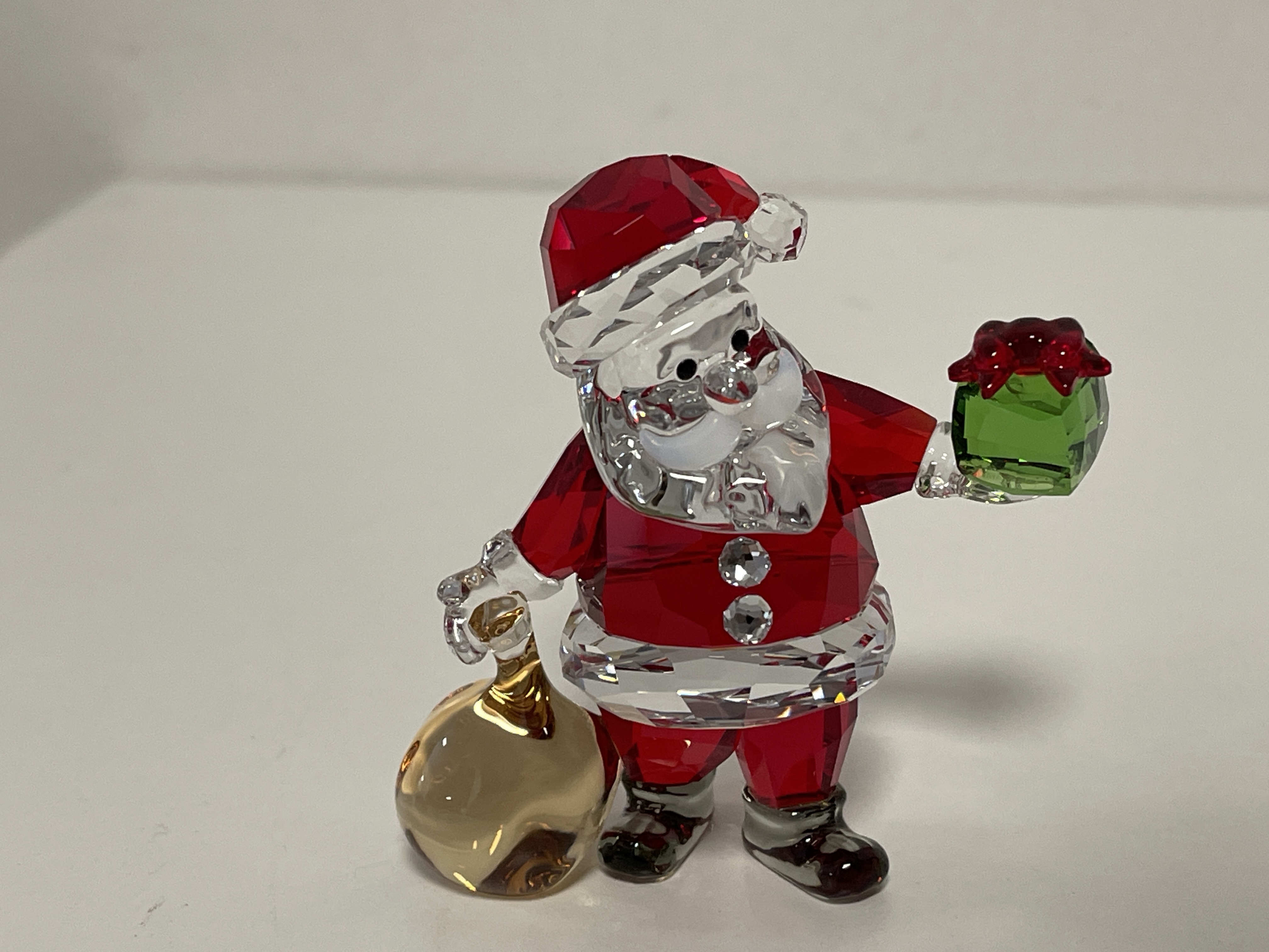 Swarovski Figur 5539365 Weihnachtsmann mit Geschenkesack 7,1 cm. Top Zustand 