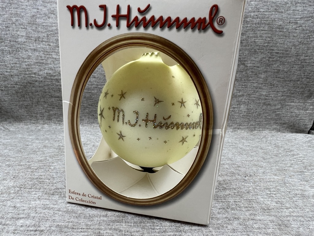  M.I. Hummel Weihnachtsbaum Kugel 8 cm. Unbenutzt - Top Zustand 