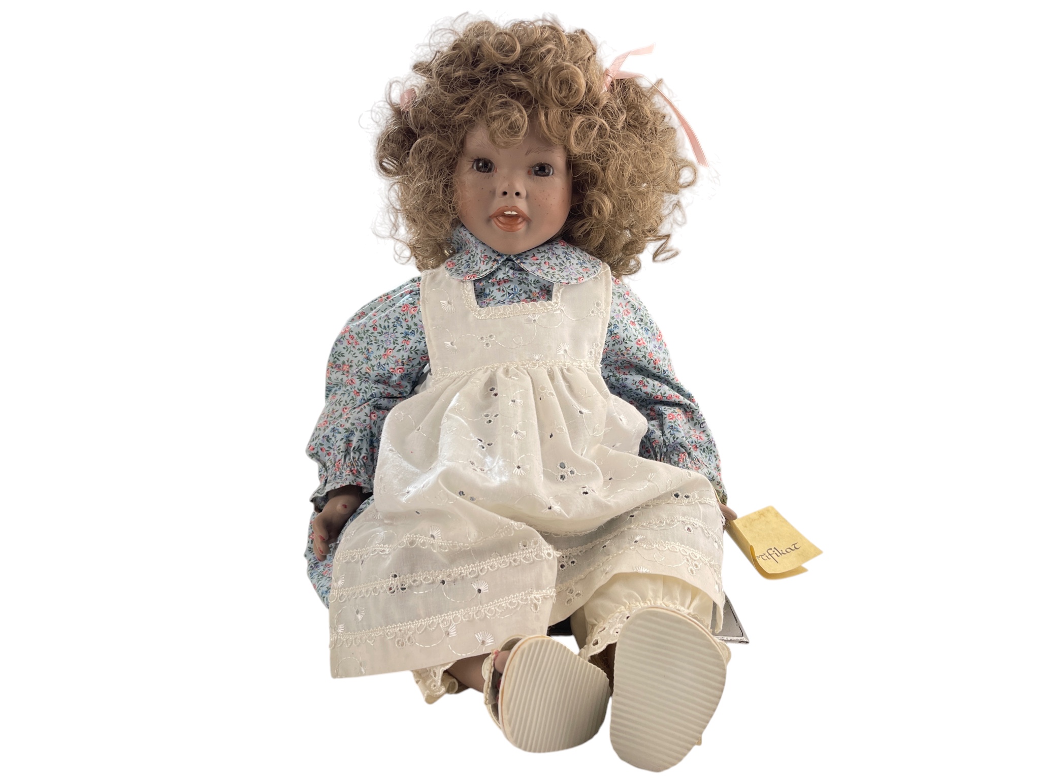 Heike Hees Künstler Porzellan Puppe 50 cm. Top Zustand