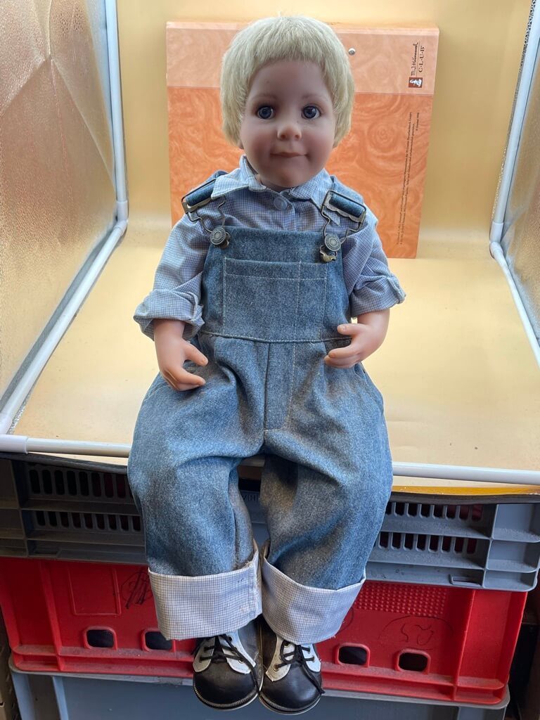 Rosemarie Anna Müller Künstlerpuppe Puppe 55 cm. Top Zustand