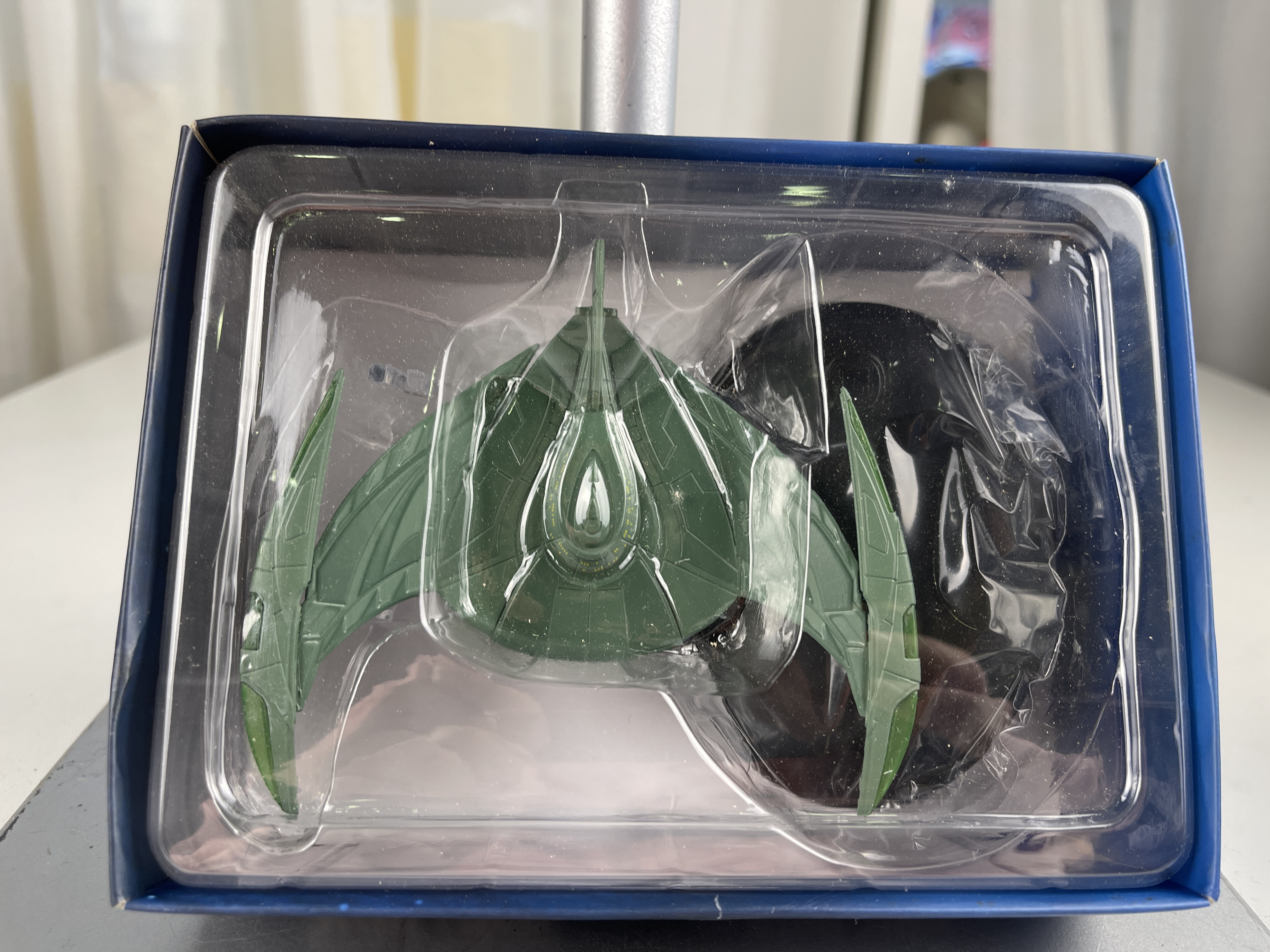 Star Trek Klingon Bird-of-Prey Raumschiff ca. 14 cm - OVP - Top Zustand    