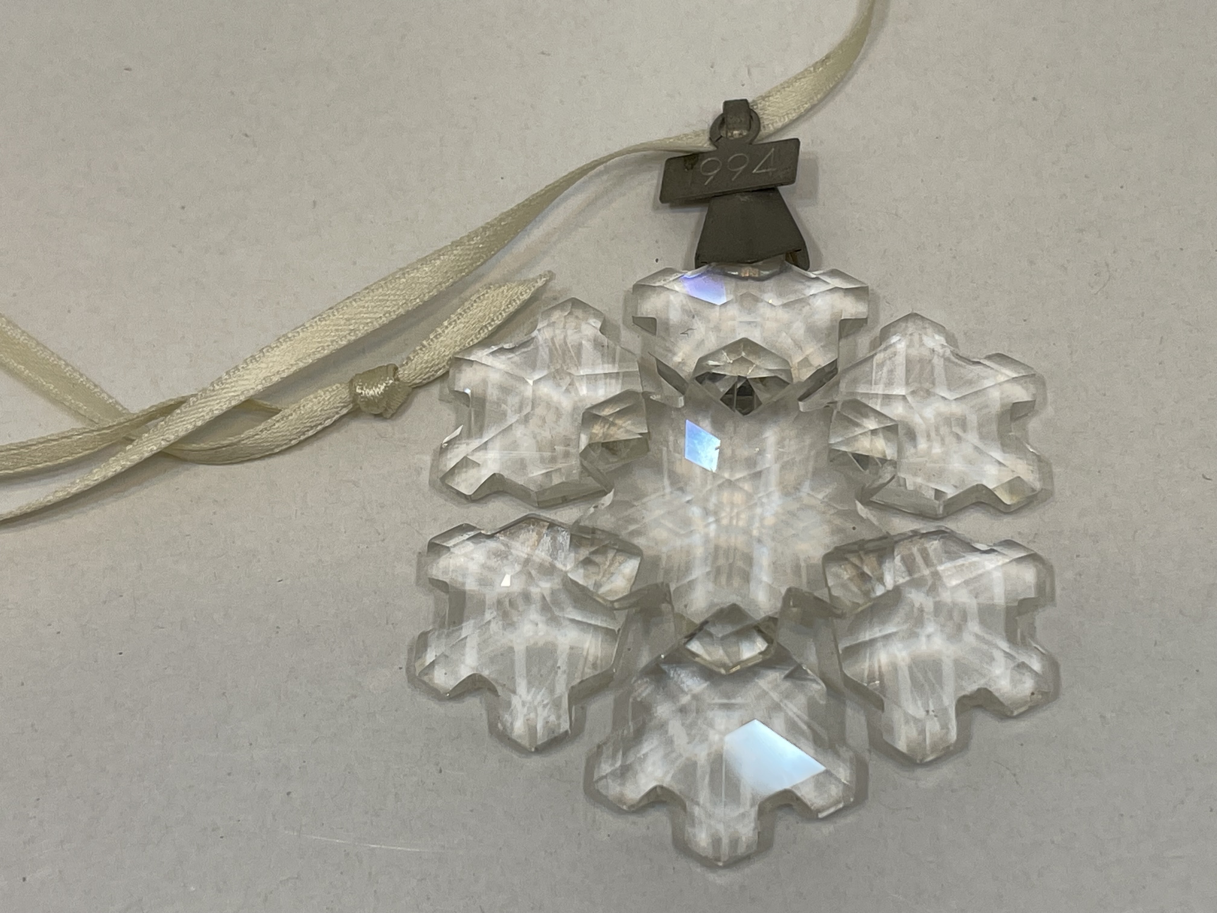 Swarovski Figur Weihnachtsstern 1994 Groß 7,5 cm. Ovp & Zertifikat - Zustand  siehe Fotos 