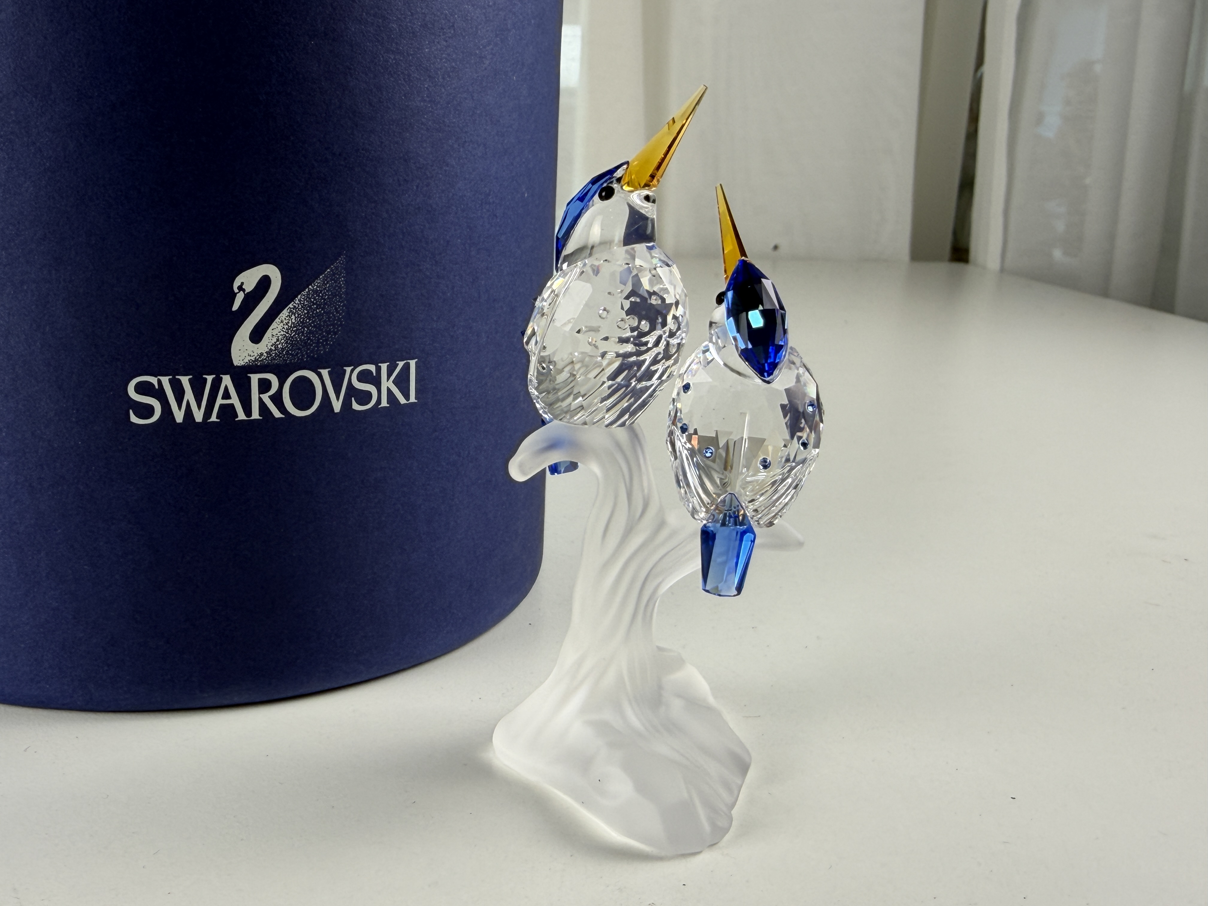  Swarovski Figur 623323 Eisvögel 10,2 cm Ovp & Zertifikat Top Zustand