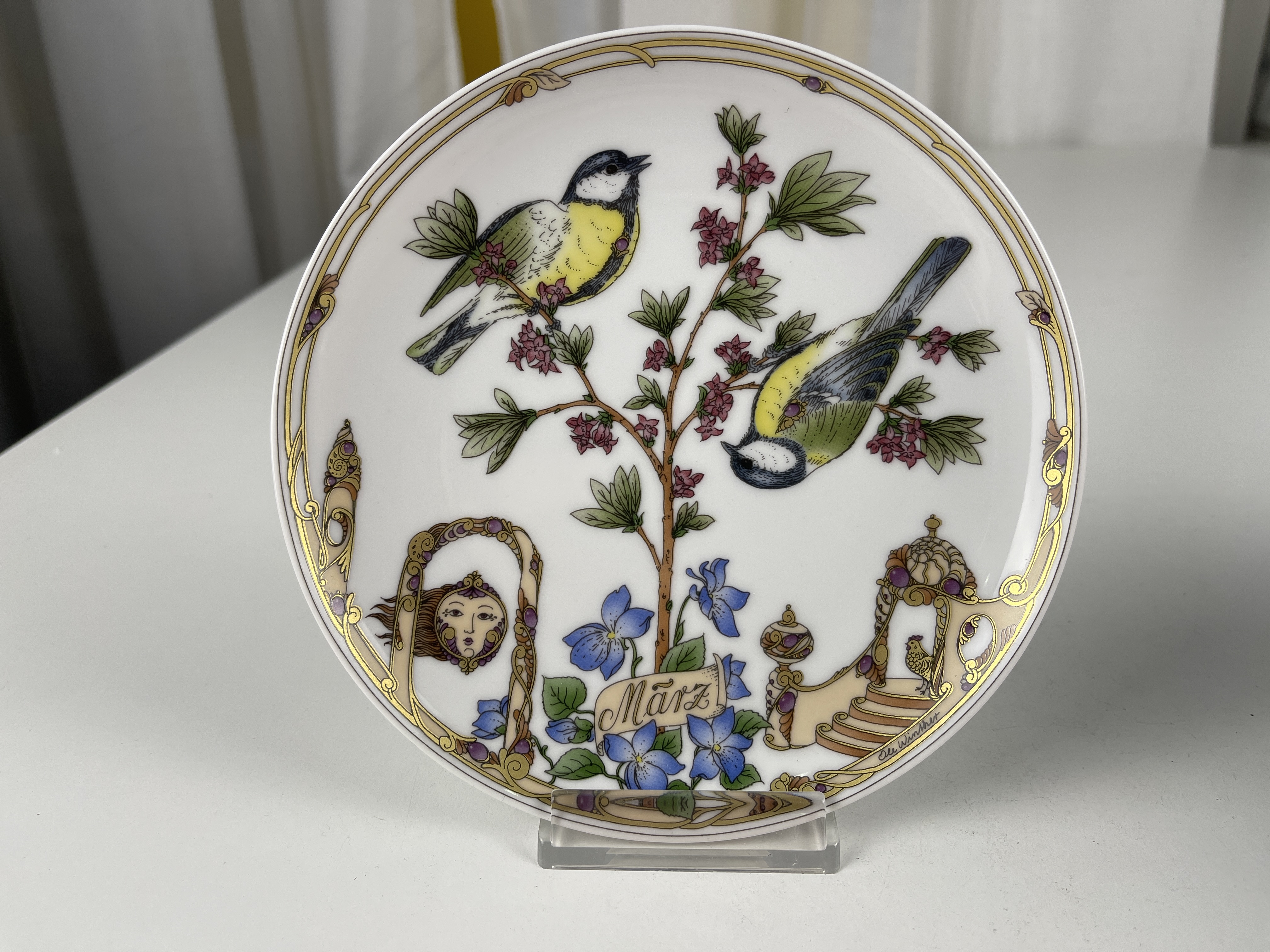 Hutschenreuther Porzellan Teller 16 cm Ø Top Zustand 