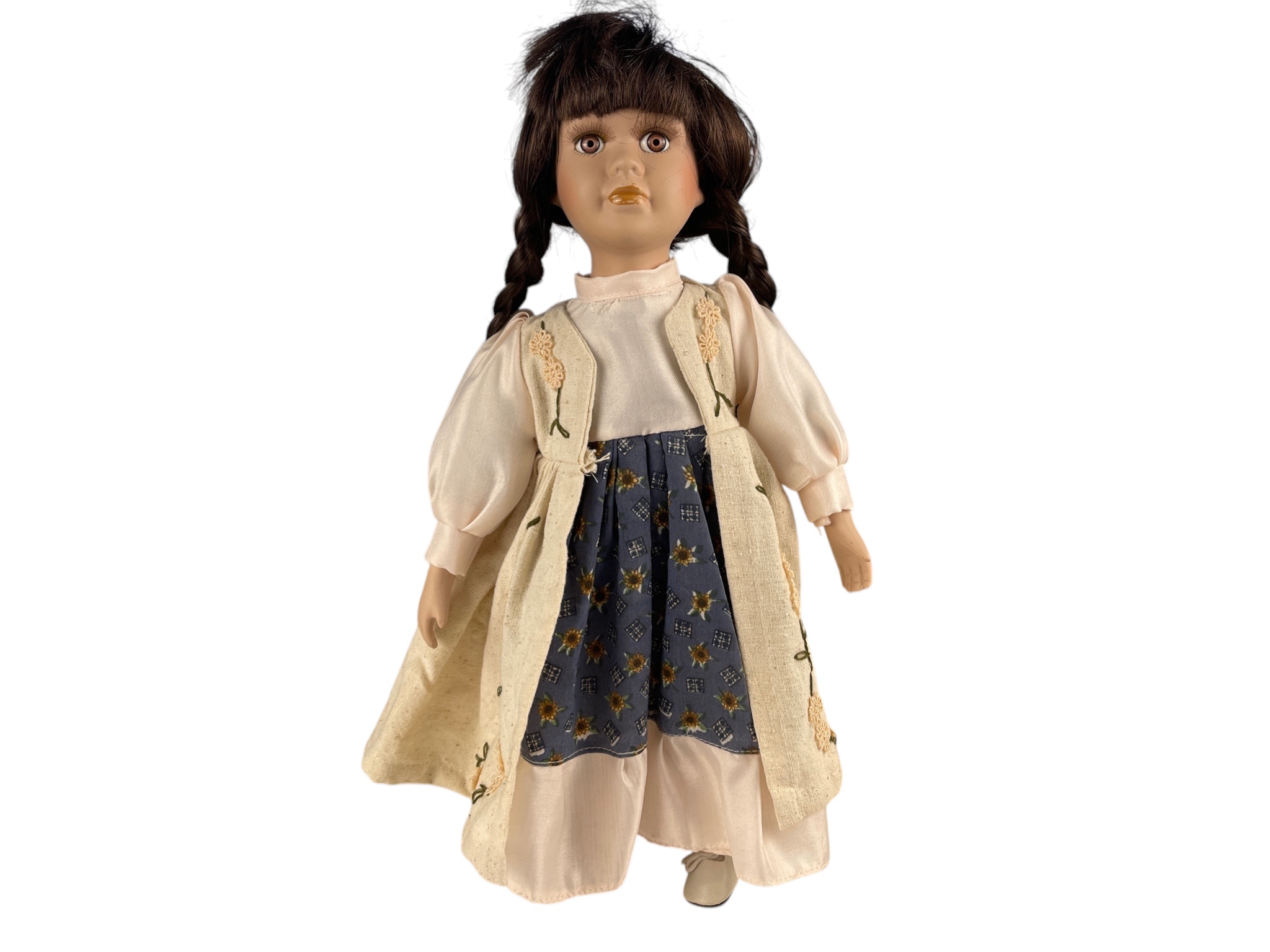 Künstlerpuppe Sammler Porzellan Puppe 40 cm Zustand siehe Fotos 