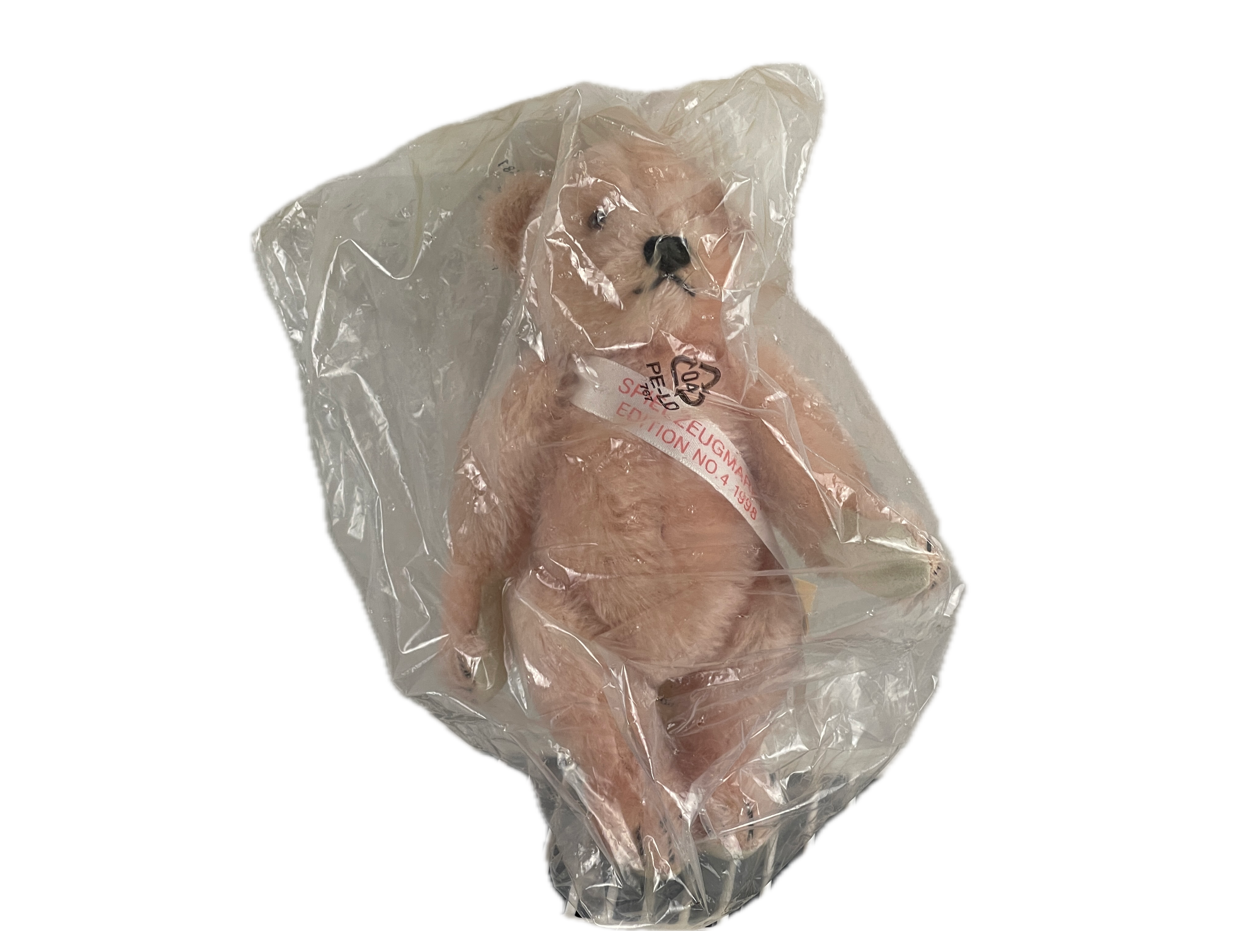 Steiff 665202 Event Teddybär 1997 Rosa Mohair 22cm ungeöffnet