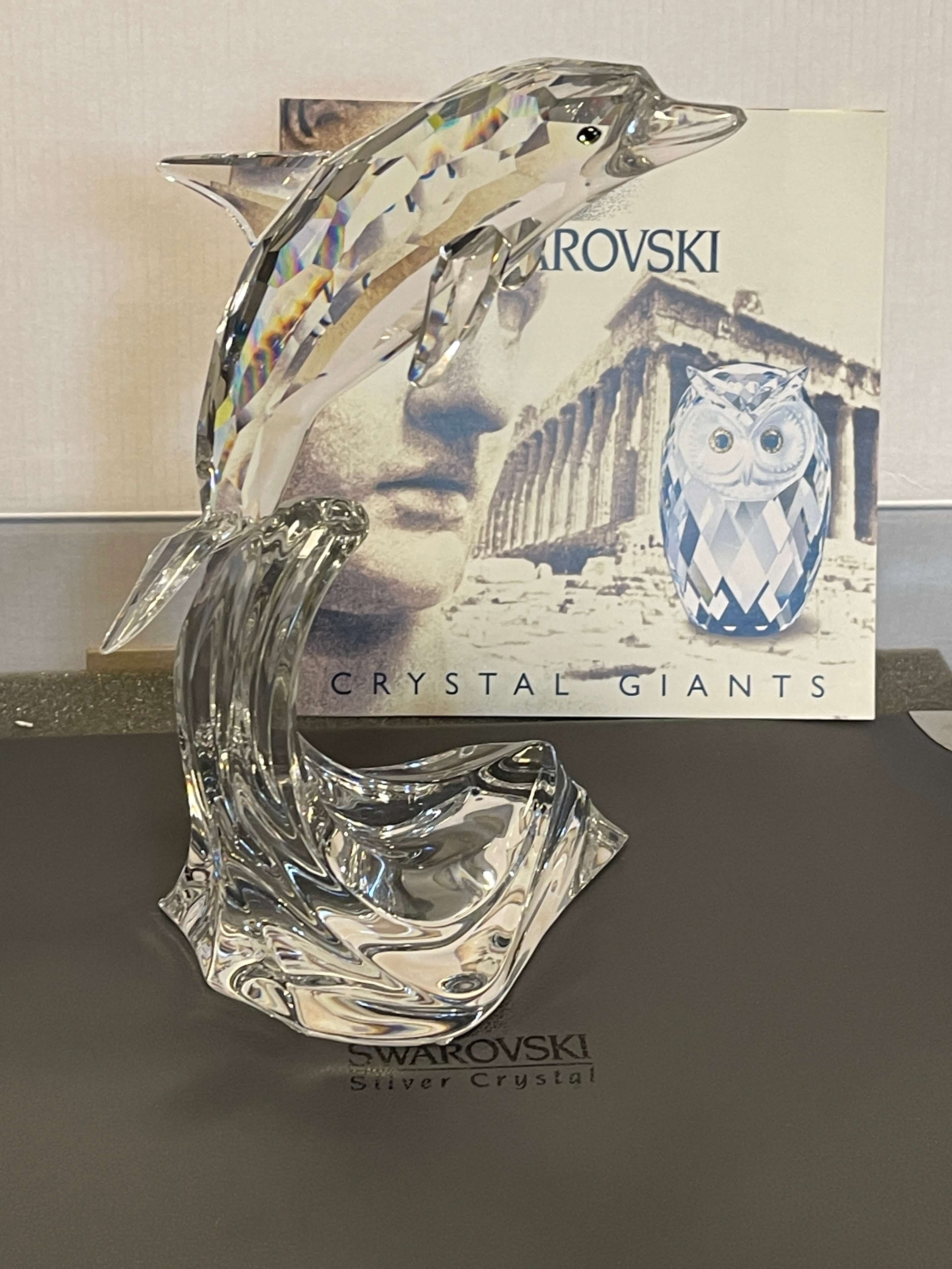 Swarovski Figur 221628 Maxi Delfin 20,5 cm. Ovp & Zertifikat Top Zustand