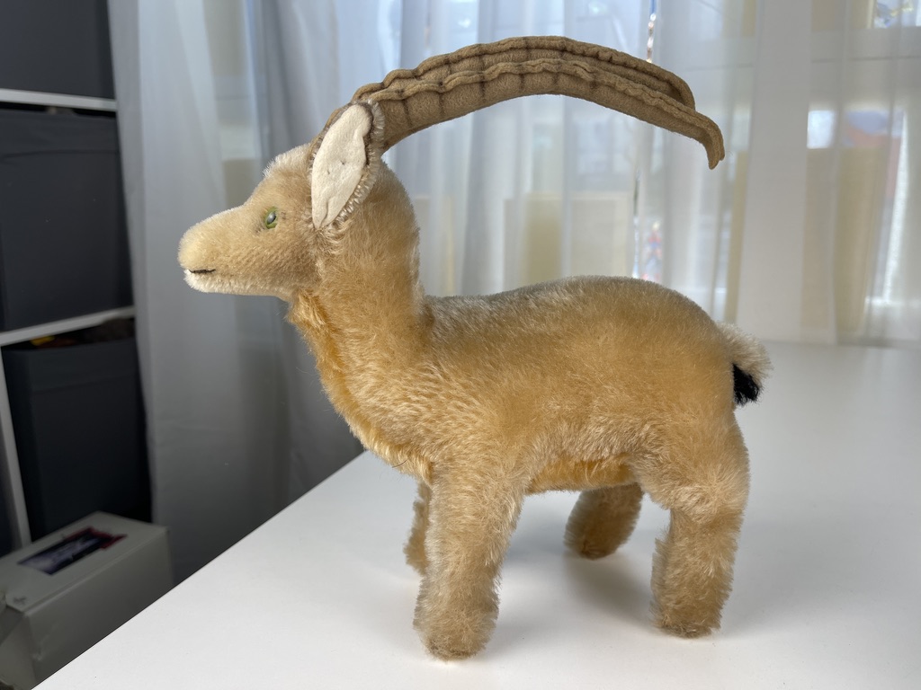 Steiff Tier Steinbock 27 x 22 cm Top Zustand   