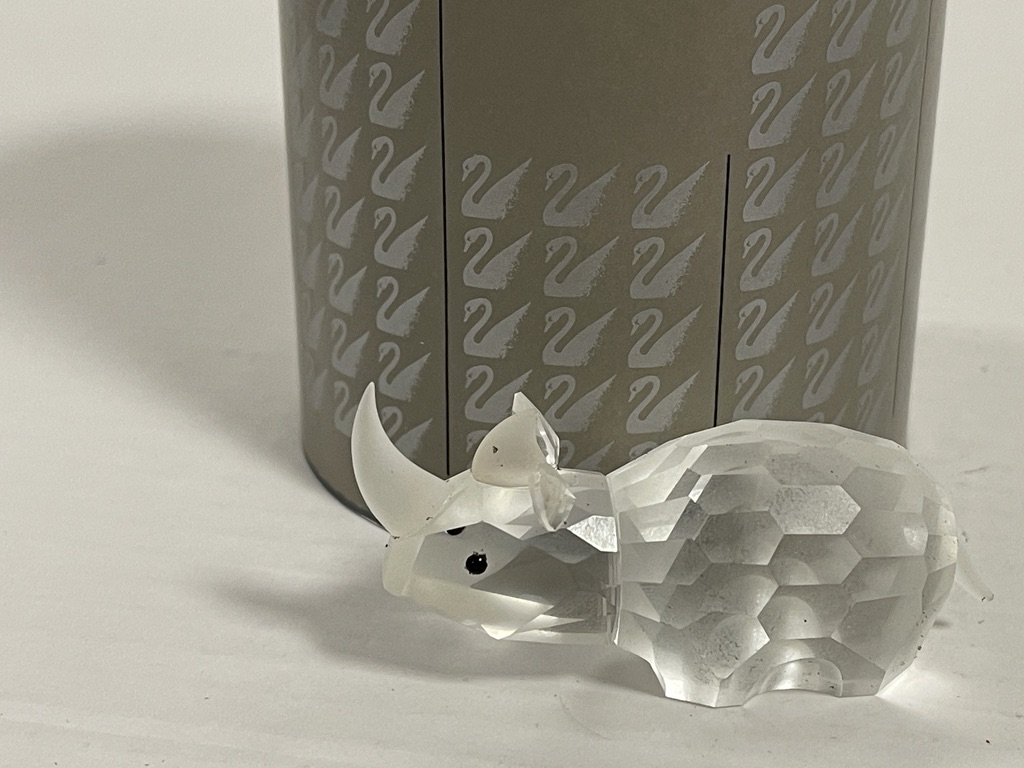 Swarovski Figur 117900 Großes Nashorn 7,5 cm. Ovp + Zertifikat + Top Zustand.   