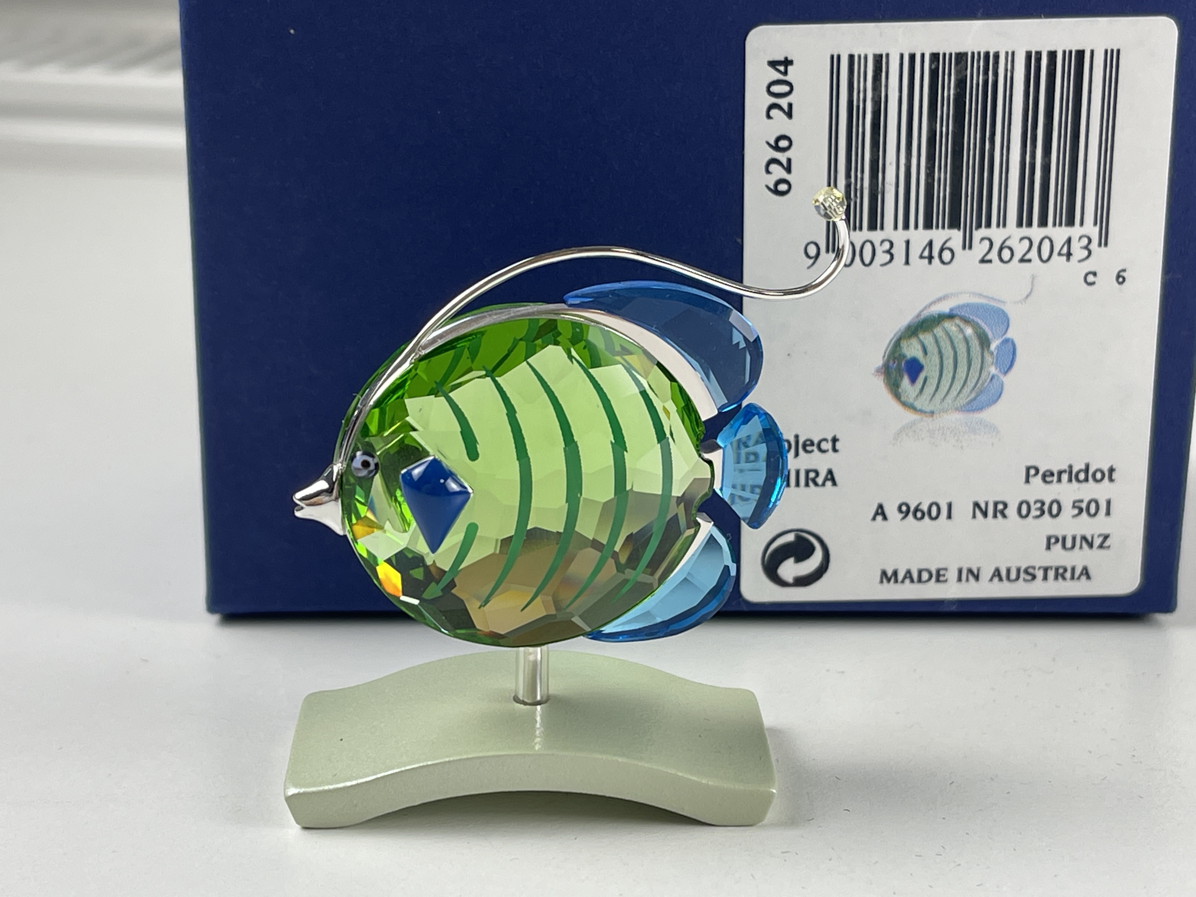 Swarovski Figur 626204 Paradise Fisch 6,7 cm. Top Zustand + OVP & Zertifikat 
