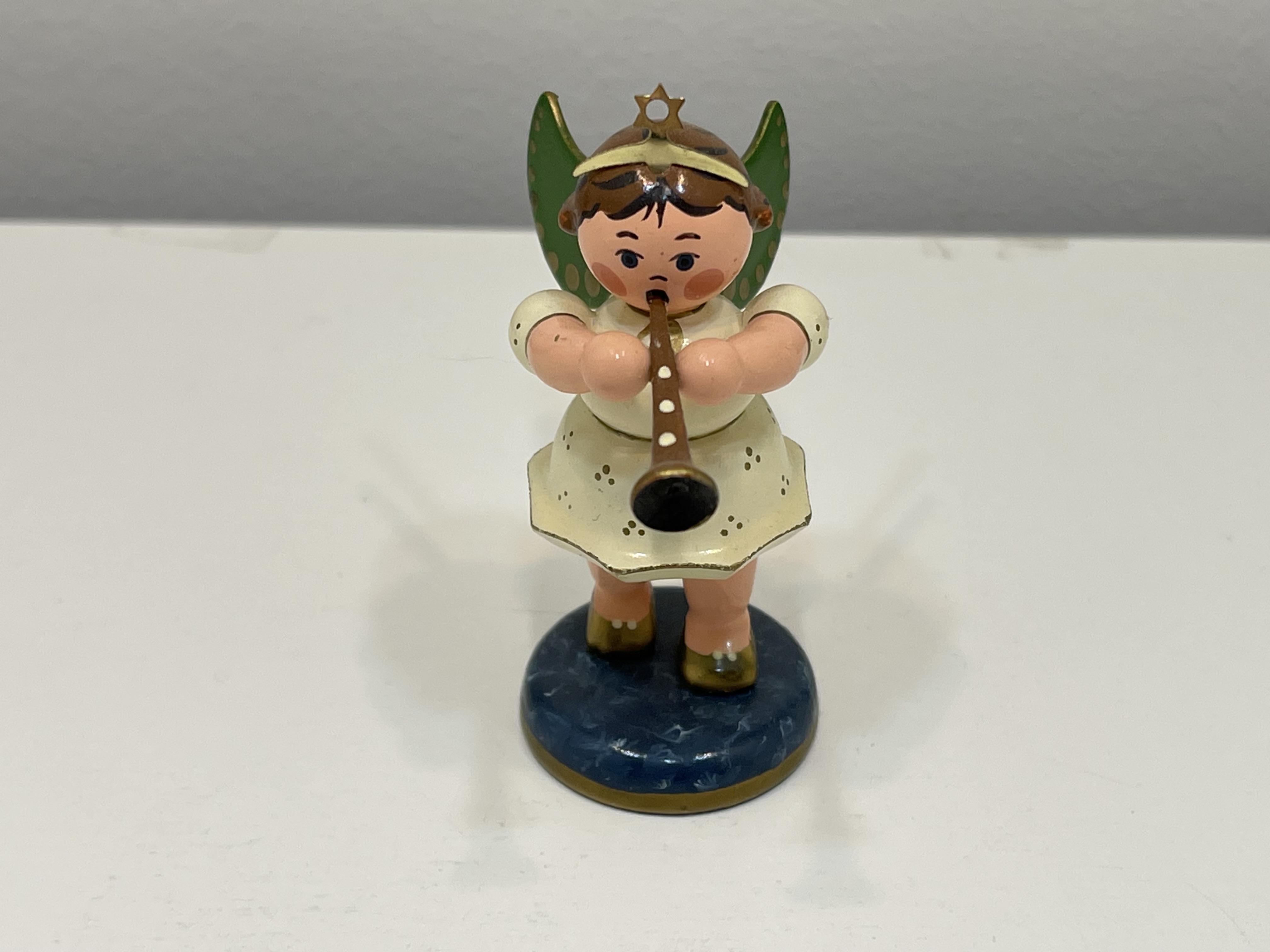 Erzgebirge Sammler Figur Engel Hubrig 6,8 cm. Top Zustand    