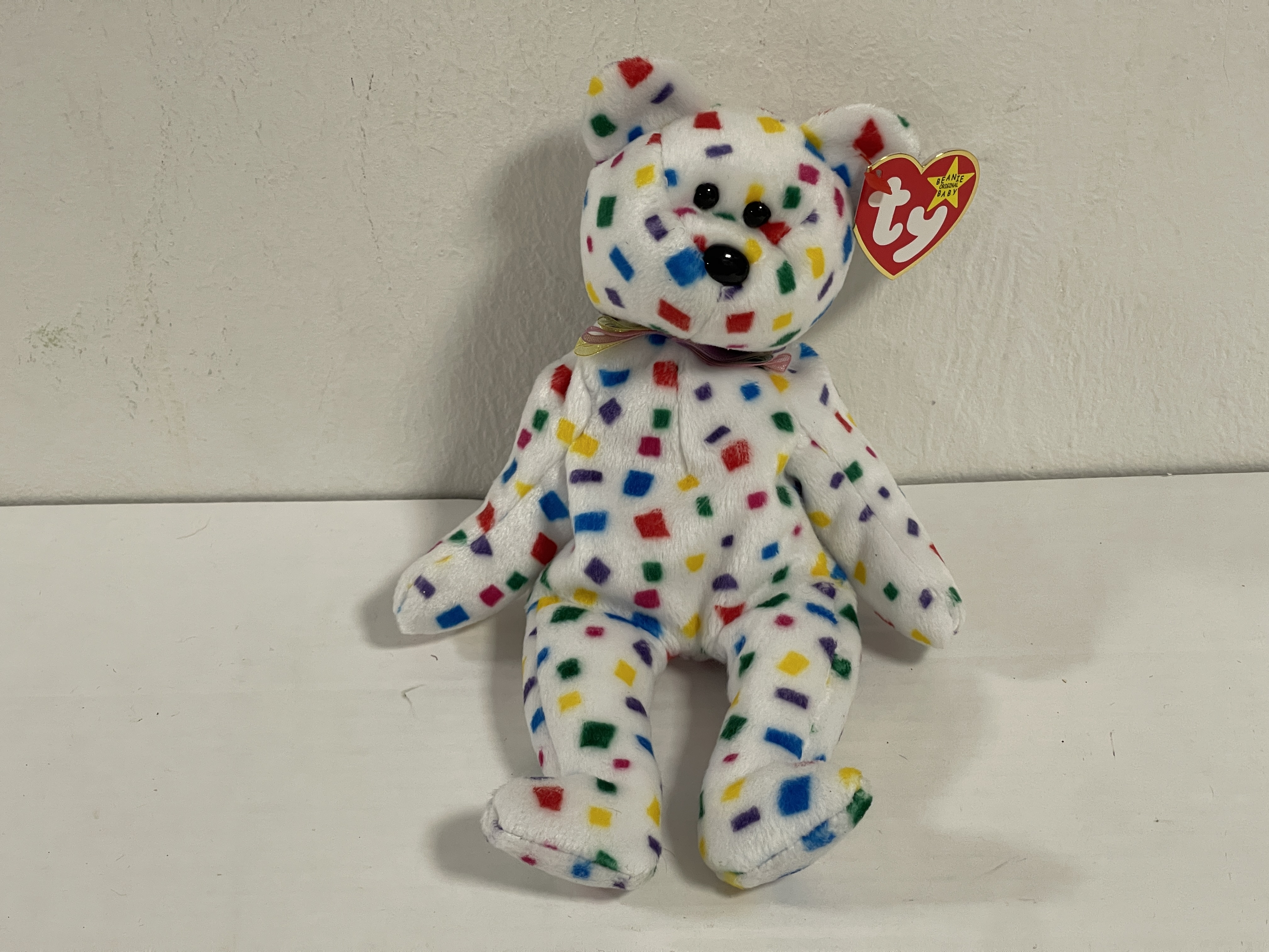 Sammler Stofftier Beanie Babies - Teddybär - 20 cm. Top Zustand    