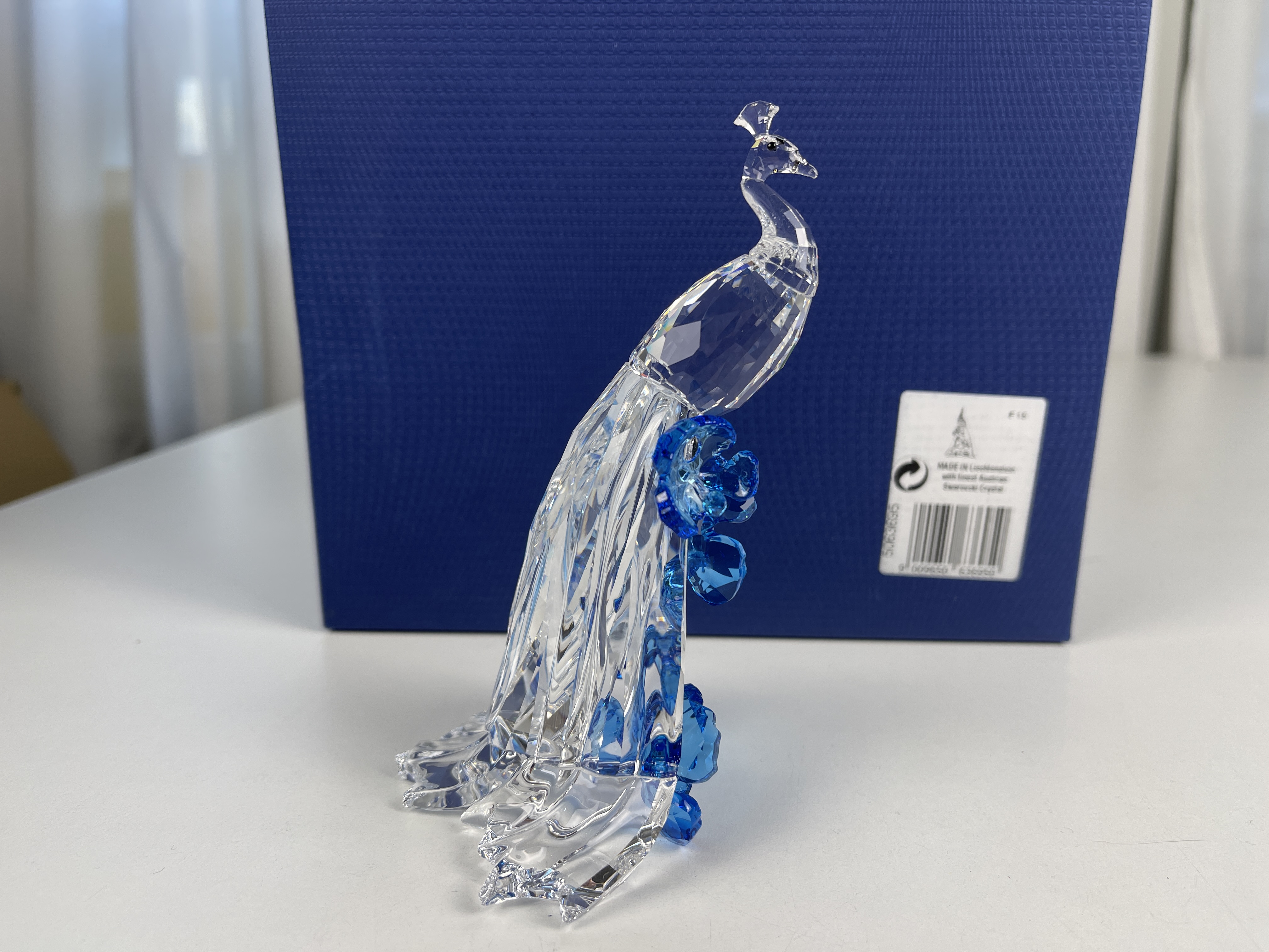 Swarovski Figur 5063695 Weißer Pfau 12,3 cm. Ovp und Zertifikat. Top Zustand