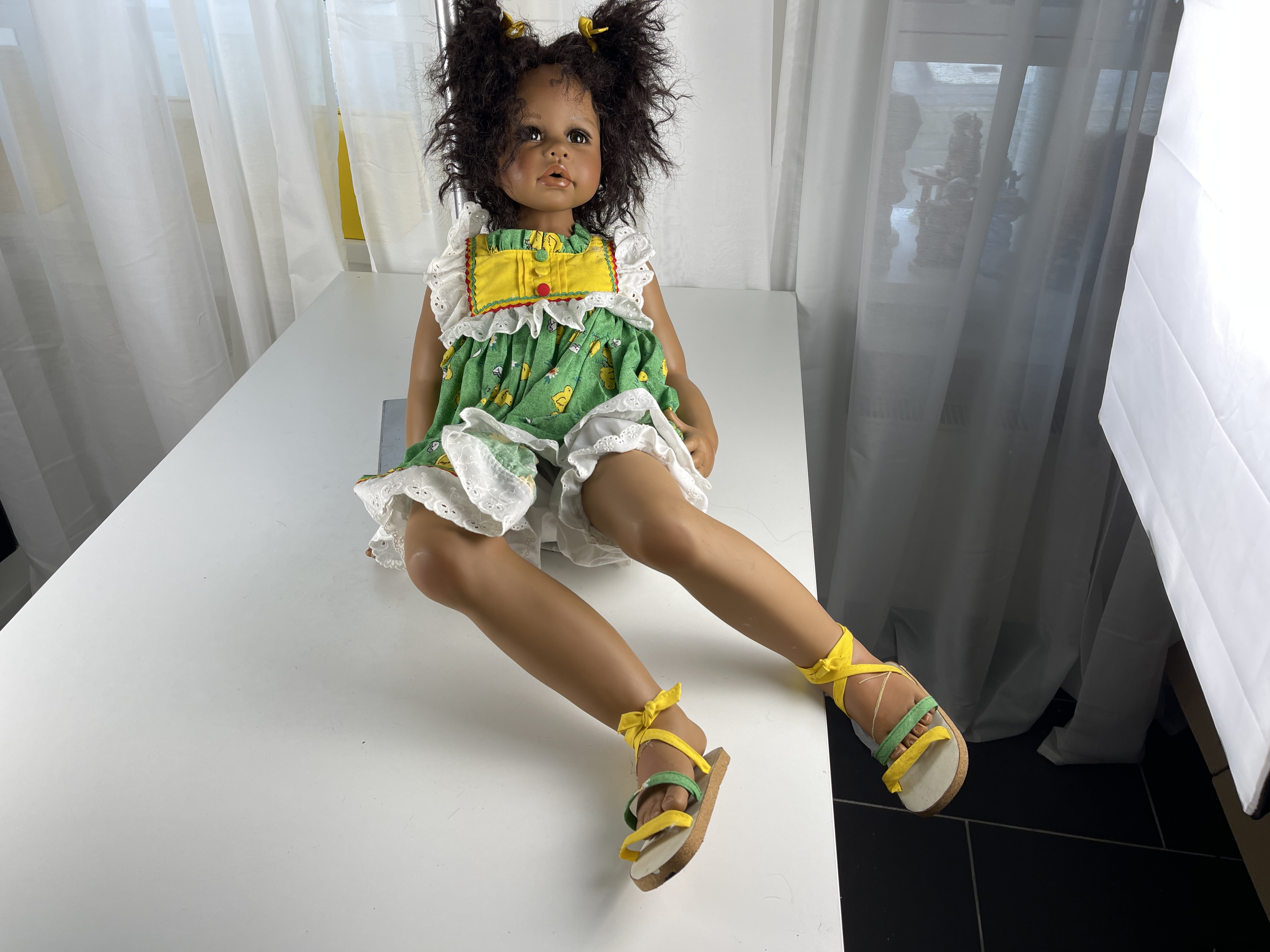 Künstlerpuppe Puppe Monika Levenig Vinyl Puppe 84 cm. Schmutzig 