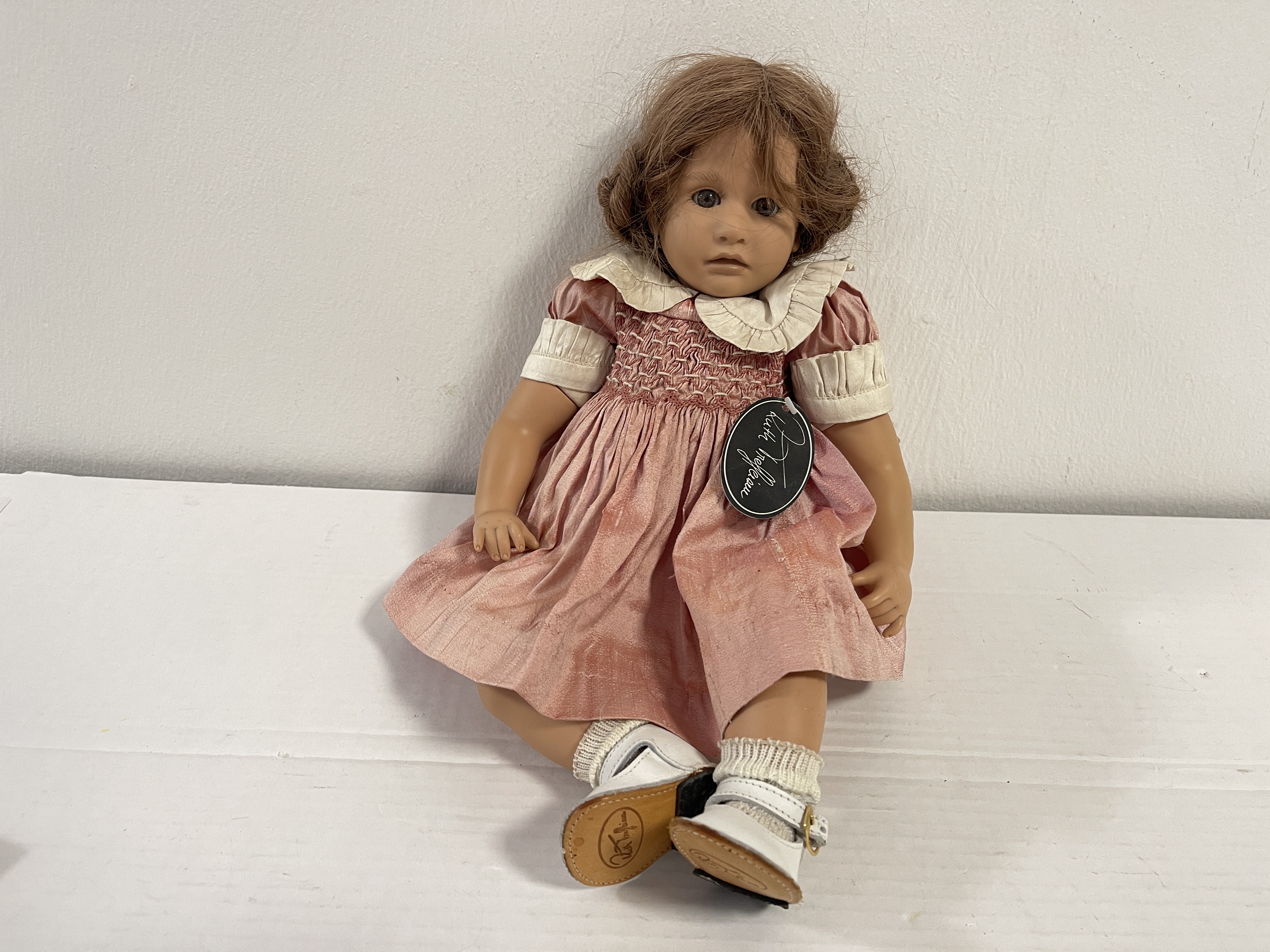 Ruth Treffeisen Vinyl Künstlerpuppe Puppe 34 cm Top Zustand  