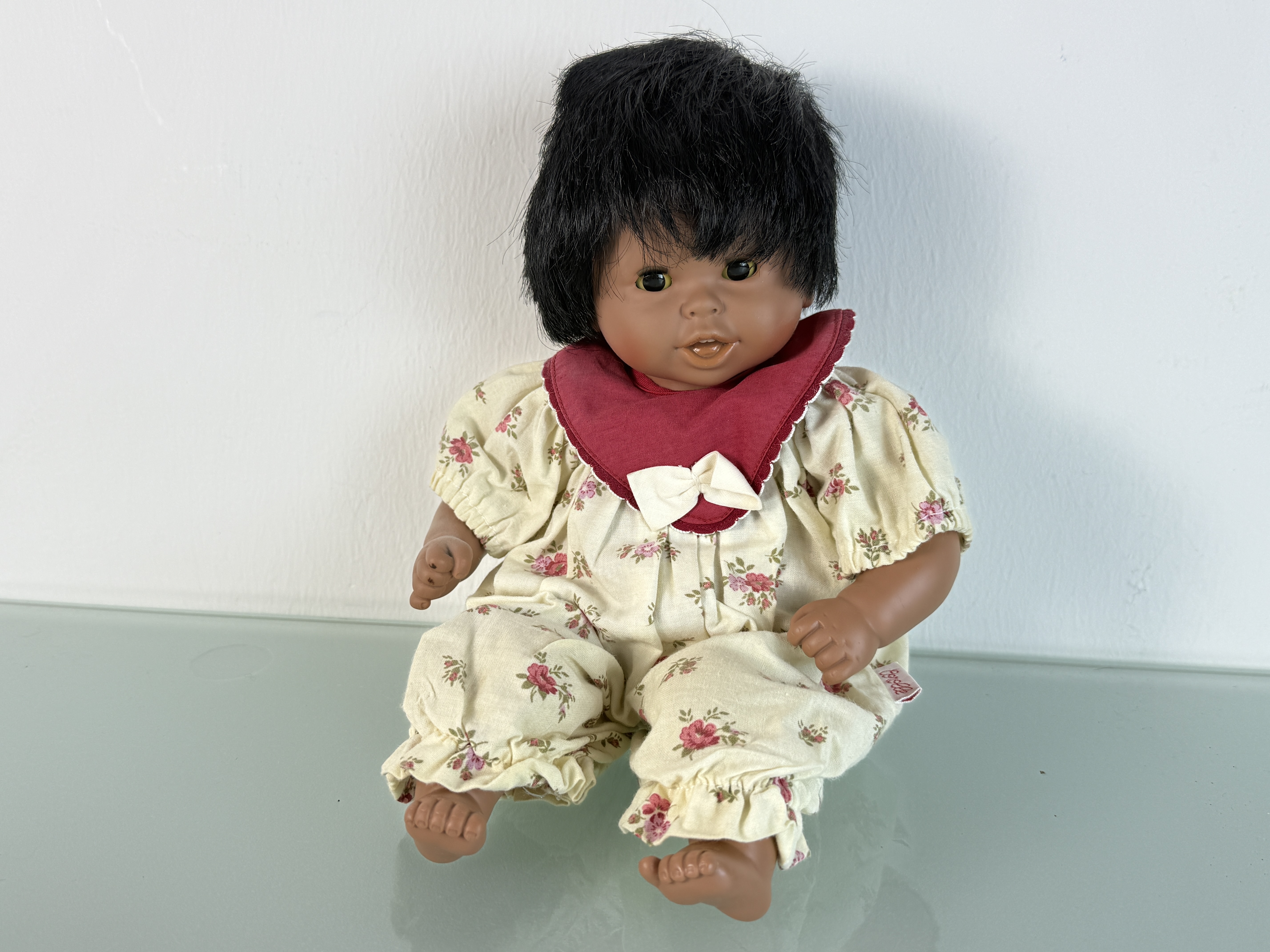 Künstlerpuppe Vinyl Puppe 30 cm Top Zustand  