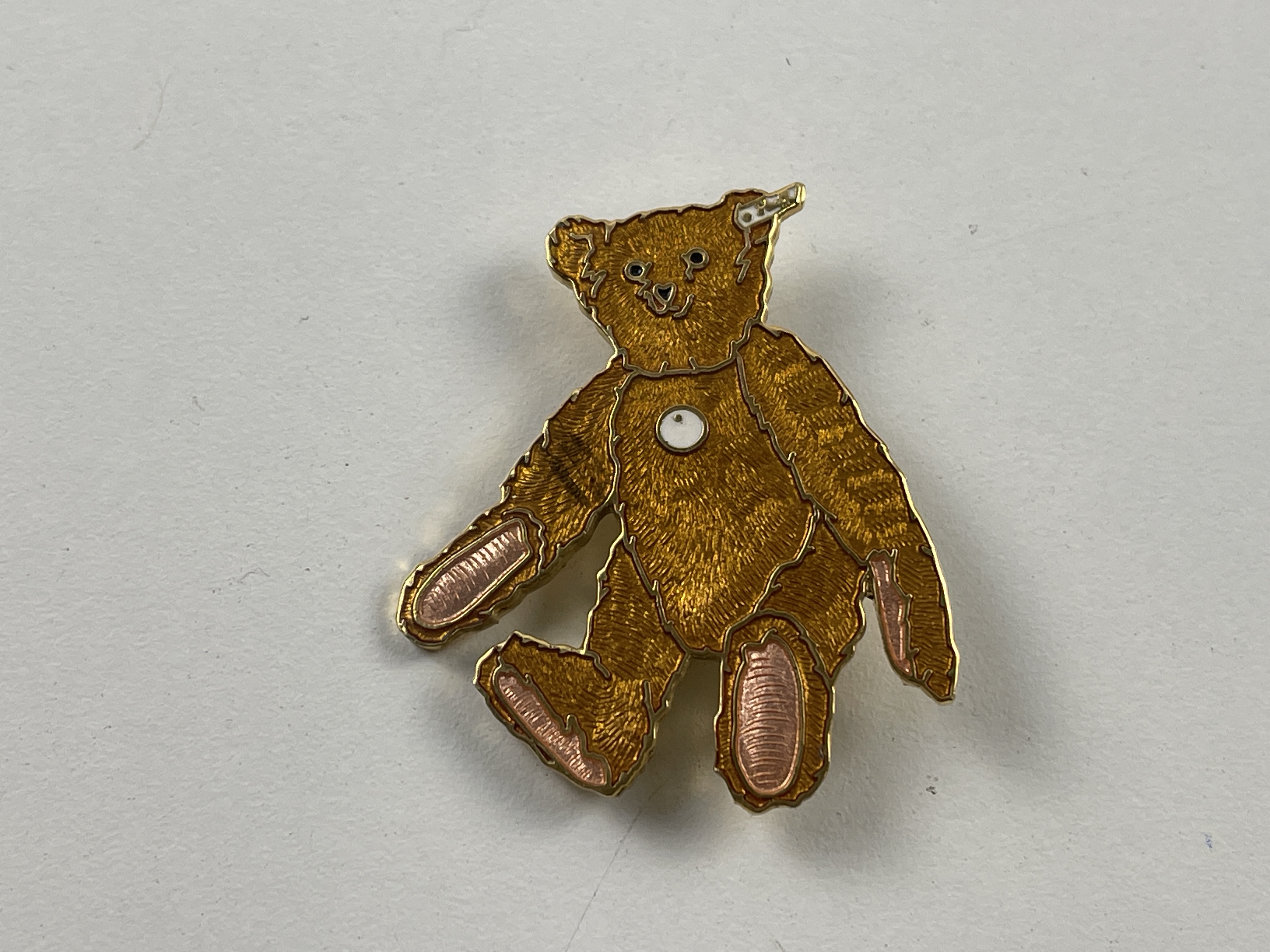 Steiff Teddy Brosche 5 cm. Top Zustand   