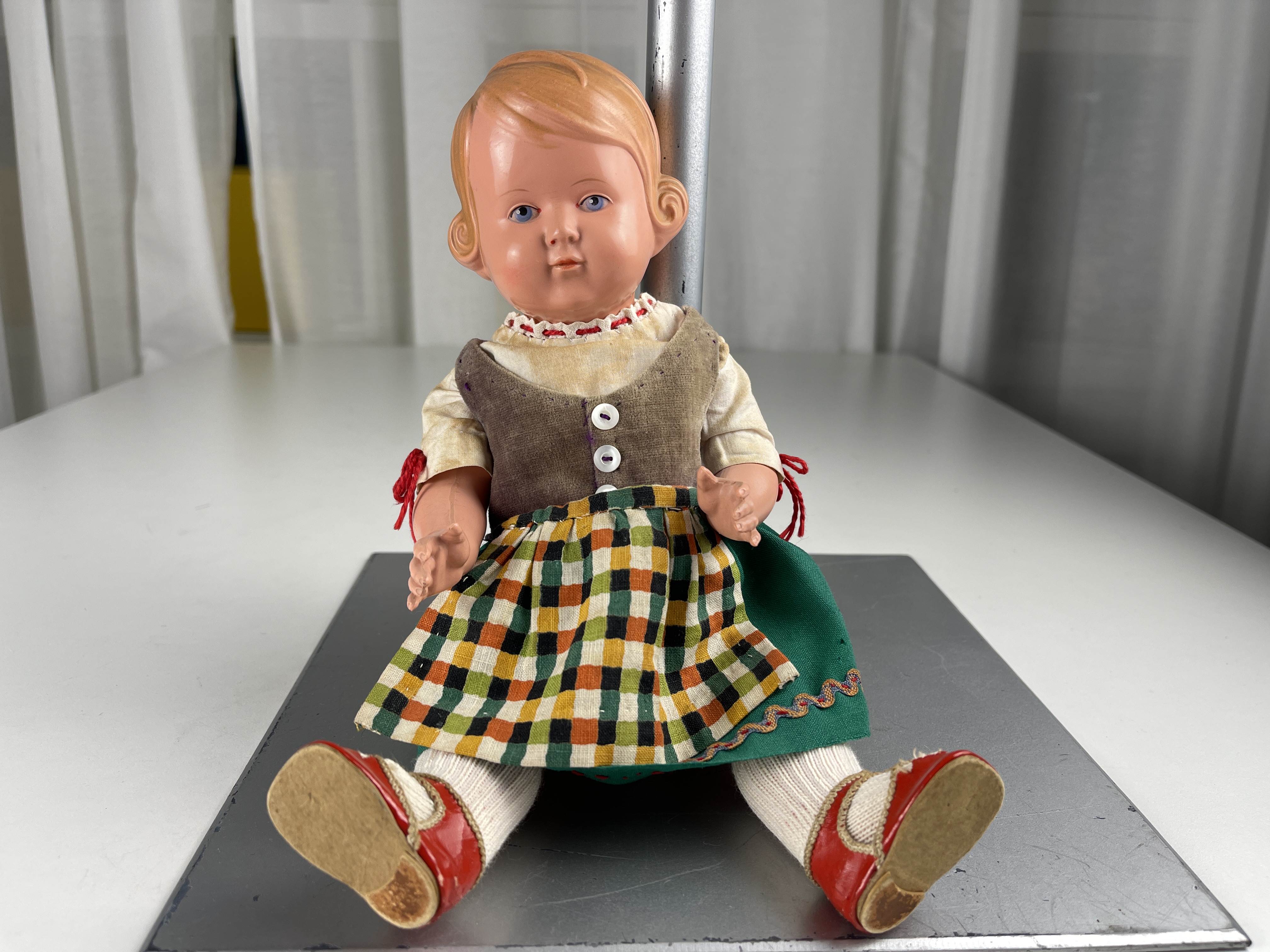 Schildkrötpuppe Puppe  29 cm. Zustand siehe Fotos 