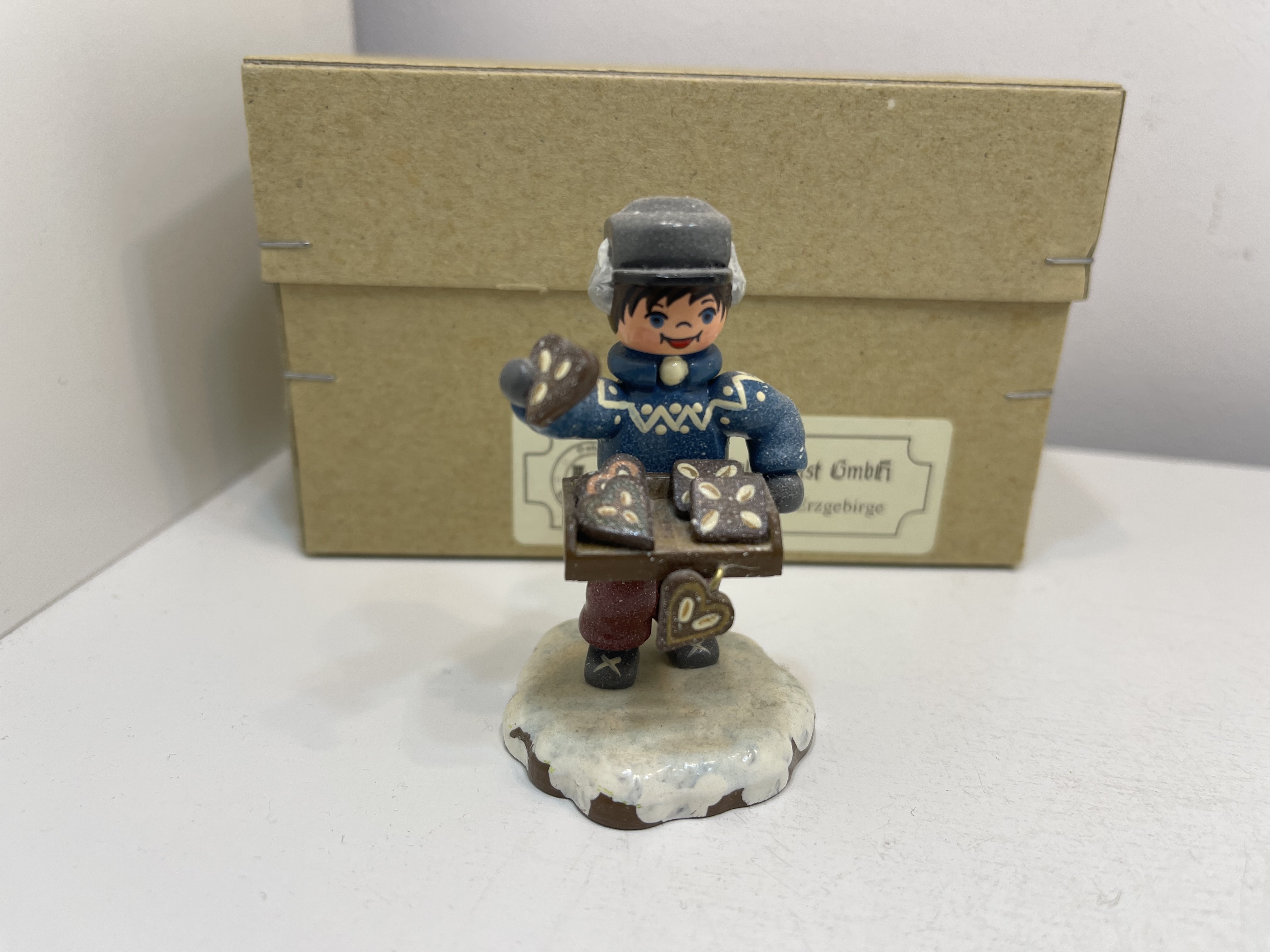 Erzgebirge Sammler Figur Hubrig 7 cm + OVP. Top Zustand   
