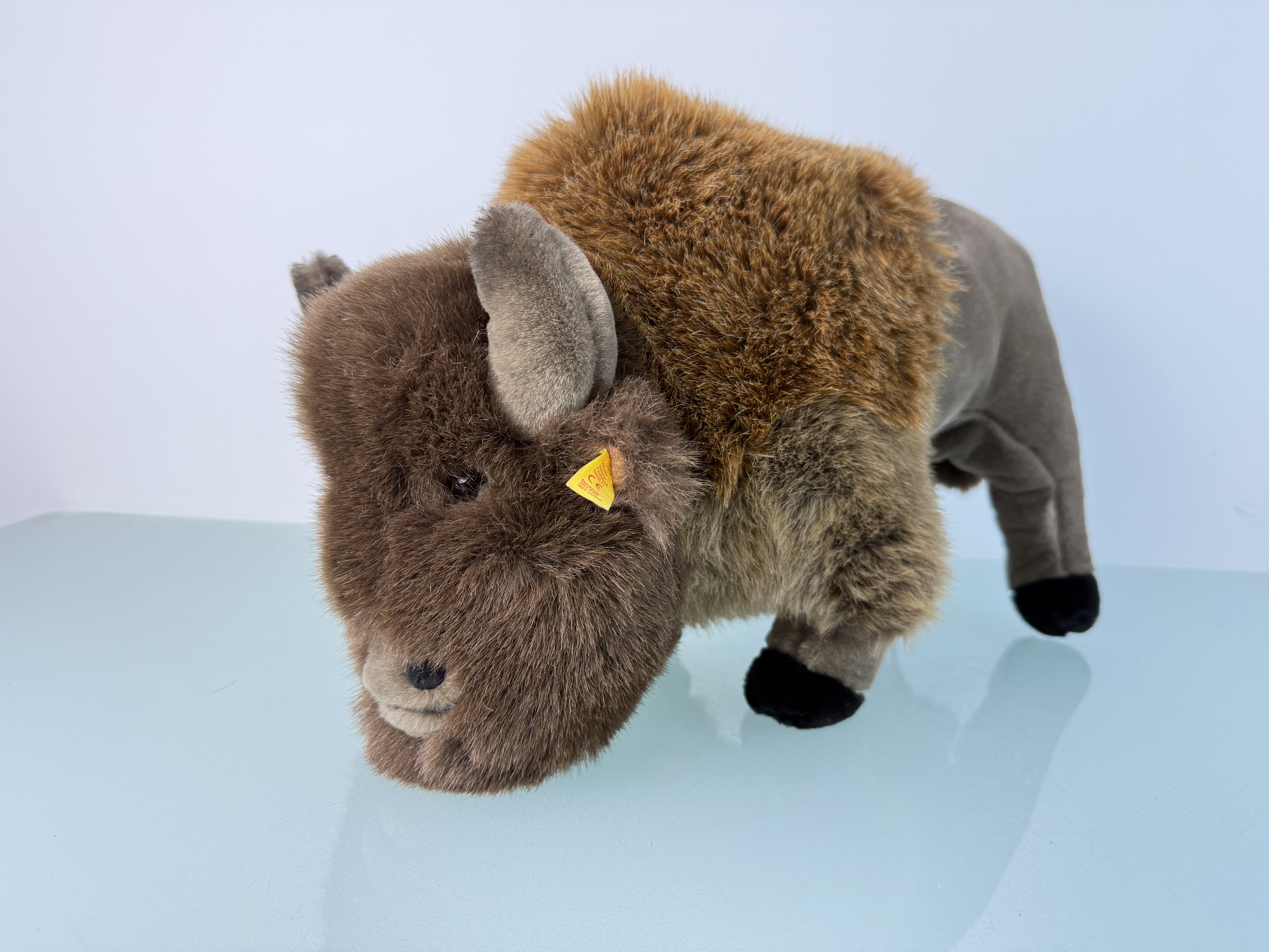 Steiff Tier 068928 Bison Büffel 29 x 45 cm Top Zustand