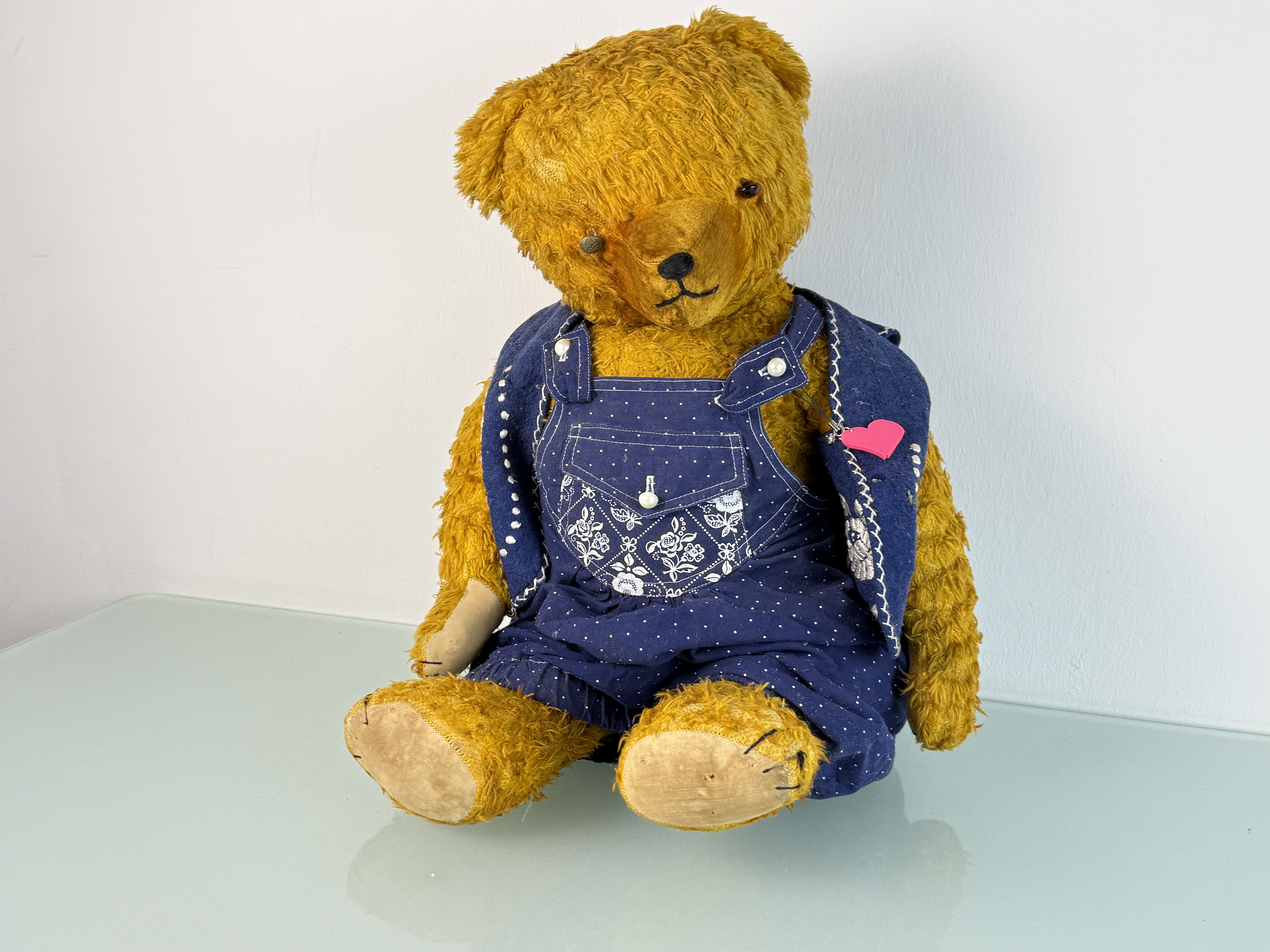 Alter Sammler Teddy Bär Künstlerbär 70 cm Zustand Siehe Fotos 