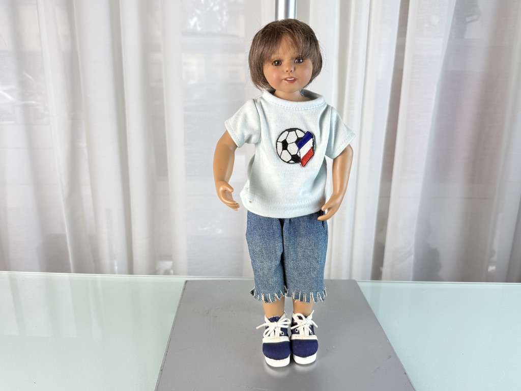 Künstlerpuppe Gabriele Müller Vinyl Puppe 33 cm. Top Zustand.  