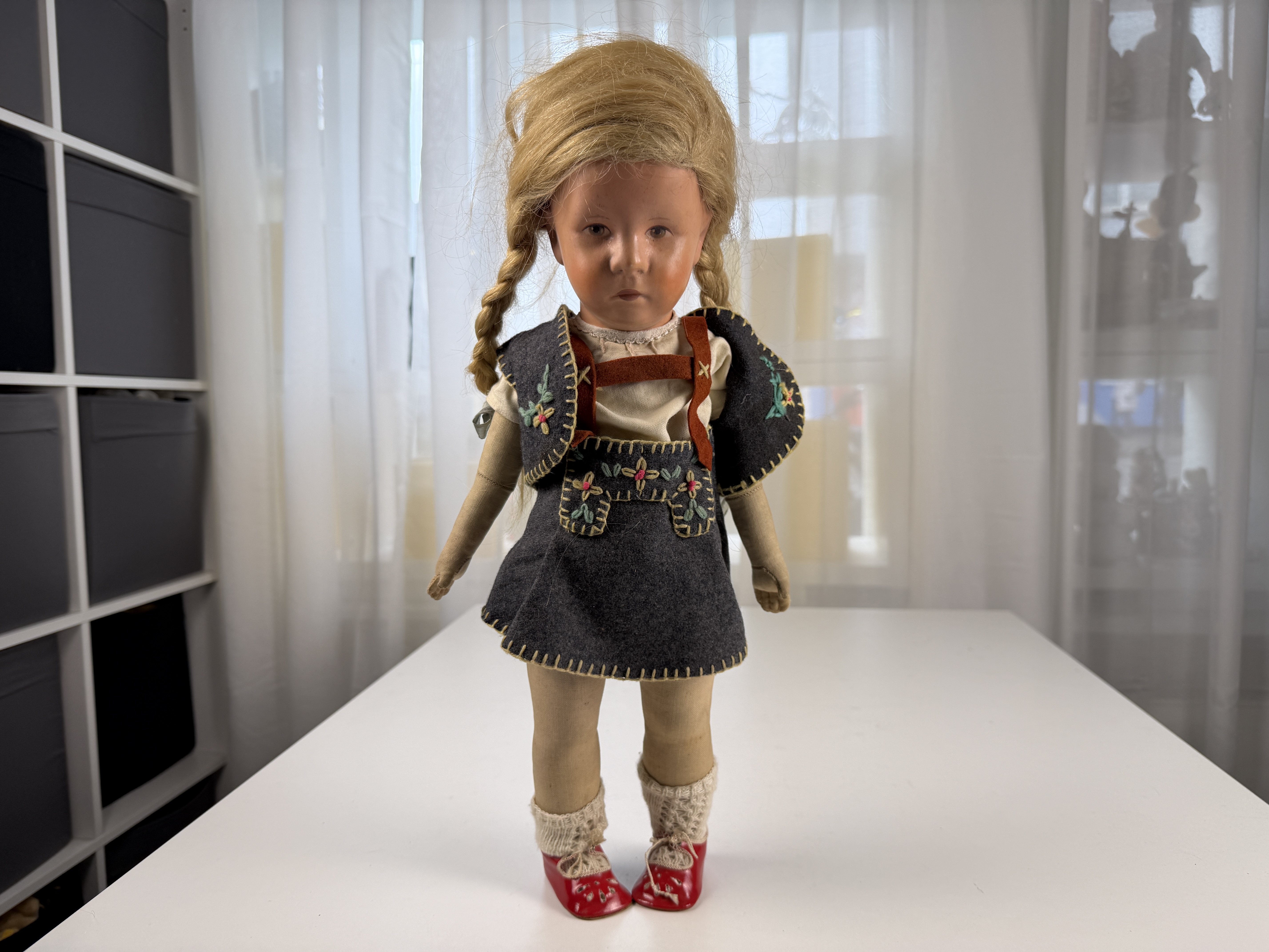 Alte Käthe Kruse Puppe Sammlerpuppe 46 cm - Zustand Gut siehe Fotos 