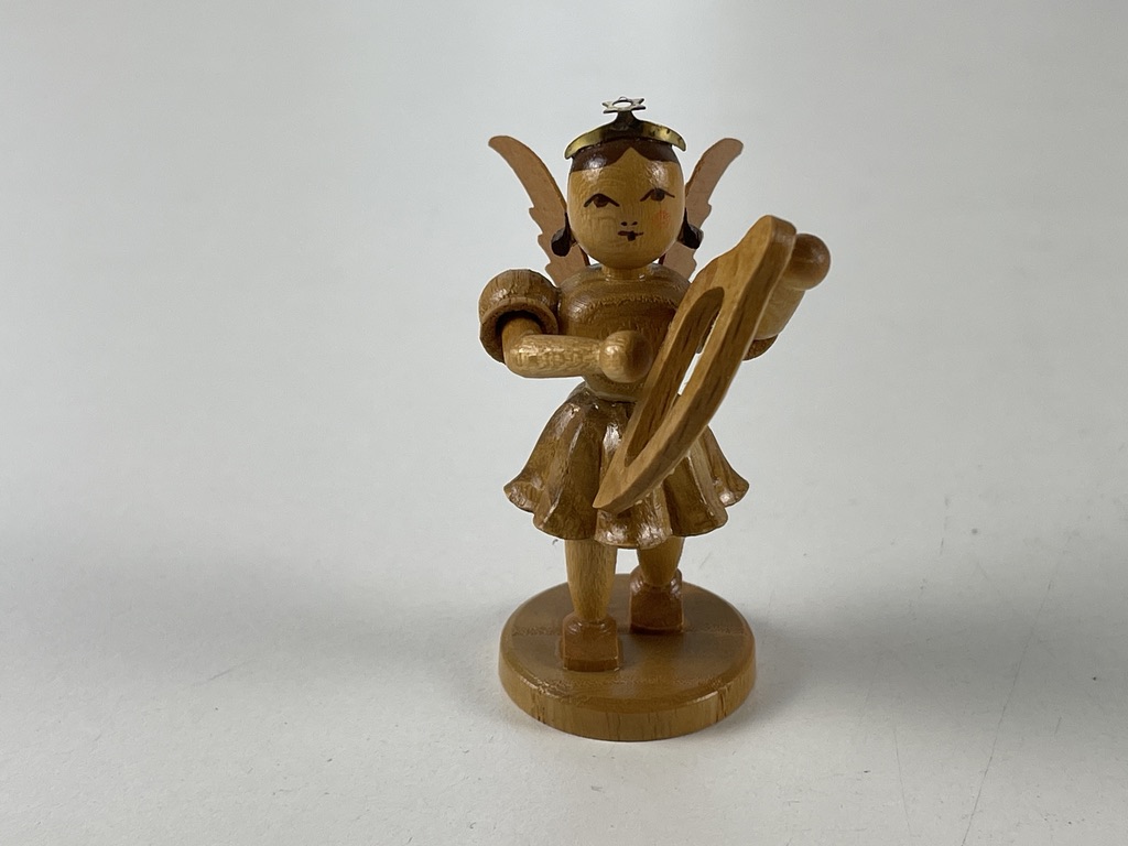 Erzgebirge Blank Figur Engel 6,5 cm.   Zustand siehe Fotos