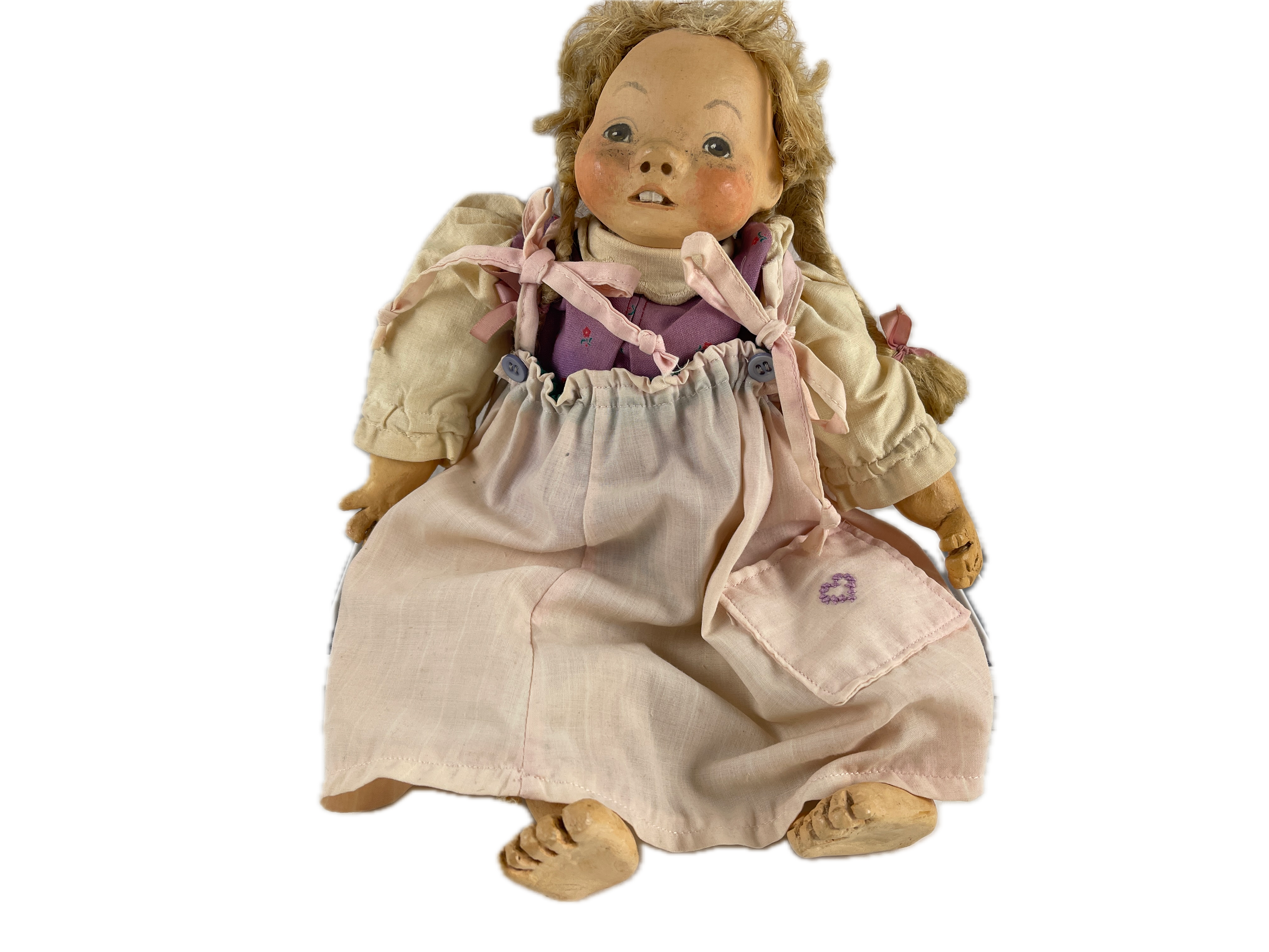 Künstlerpuppe Porzellan Sammler Puppe 30 cm Zustand Siehe Fotos 