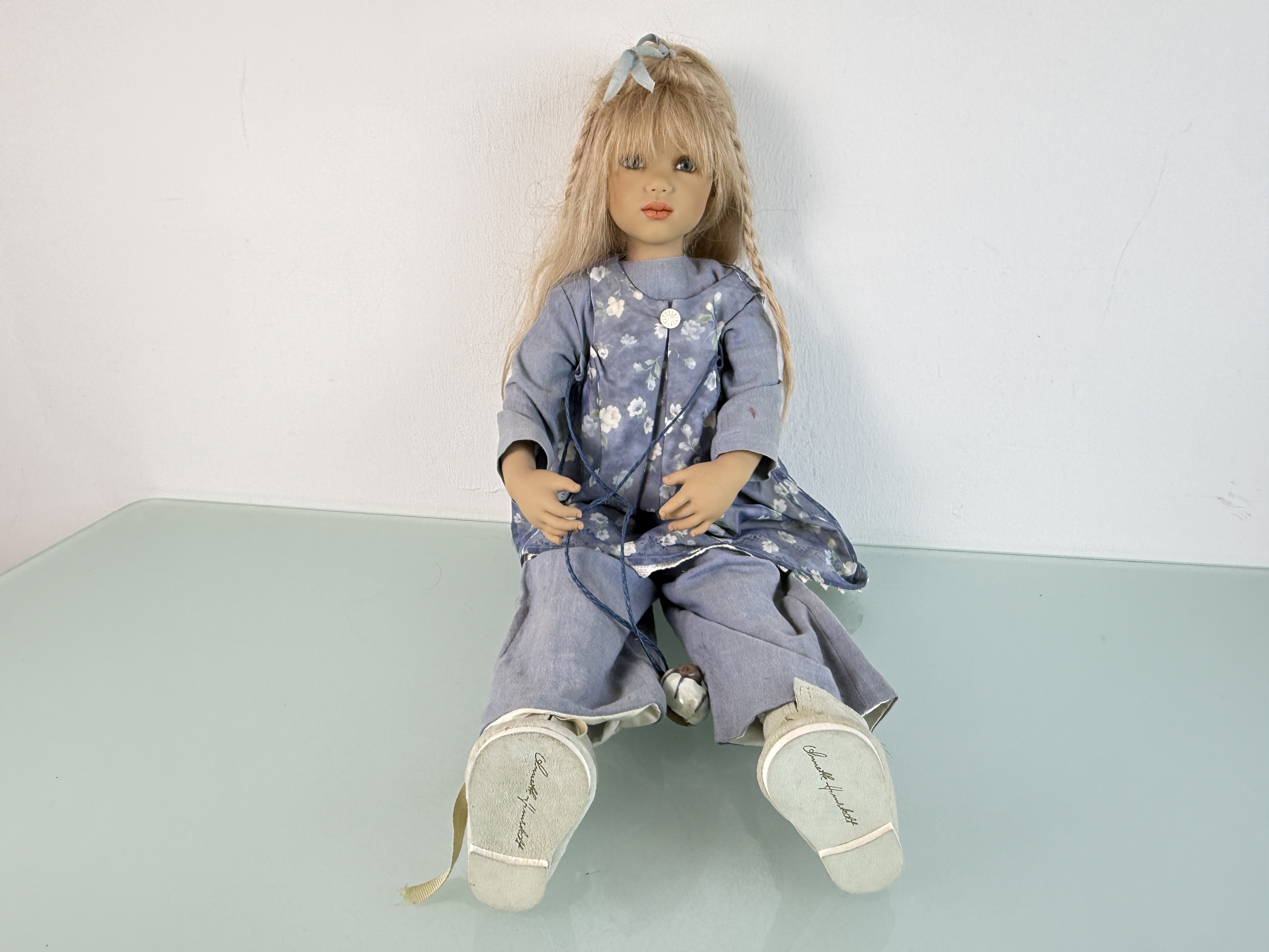 Künstlerpuppe Annette Himstedt Puppe 68 cm. Top Zustand siehe Fotos
