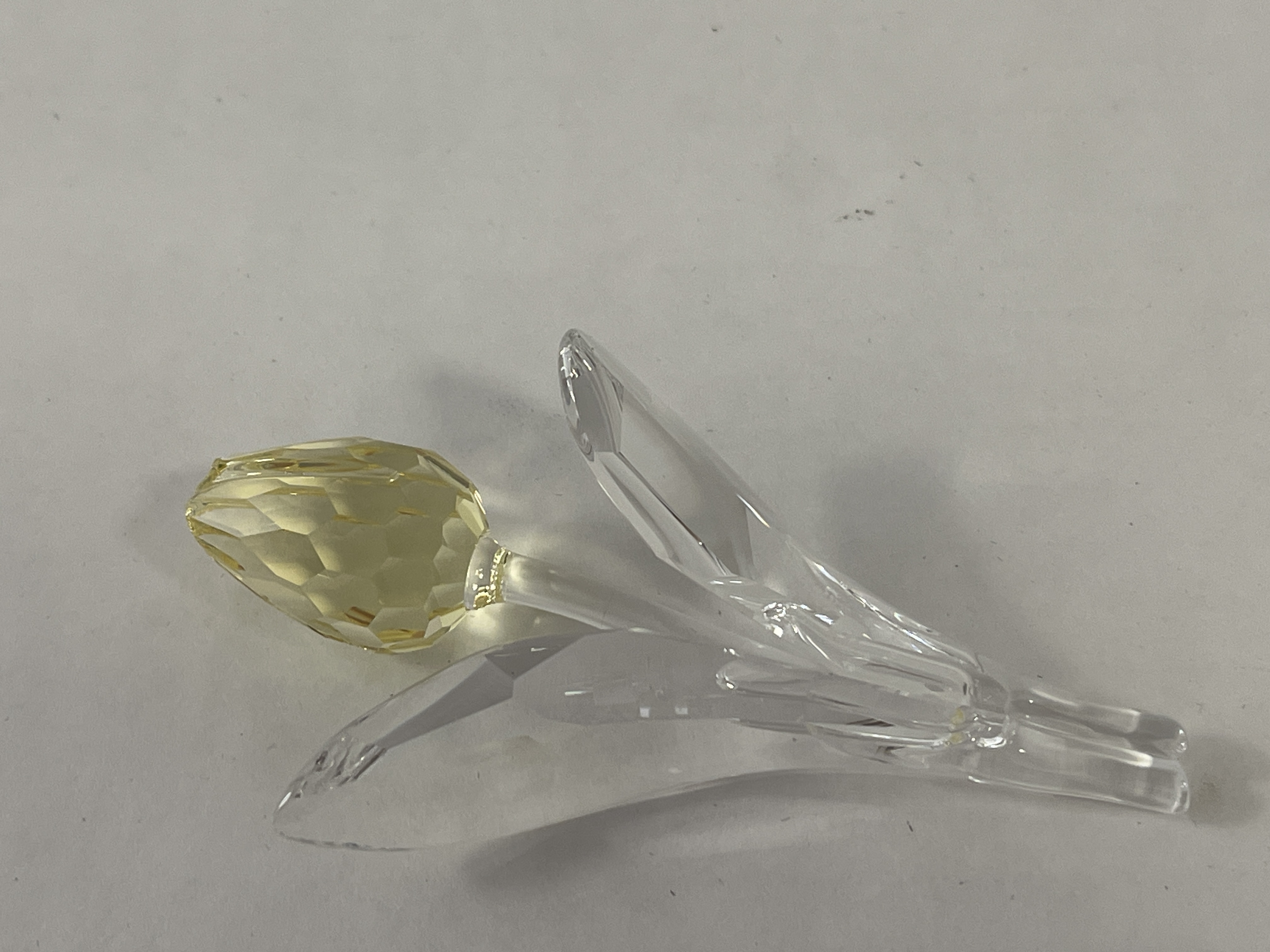 Swarovski Figur Große Tulpe Gelb 9 cm. - Top Zustand    
