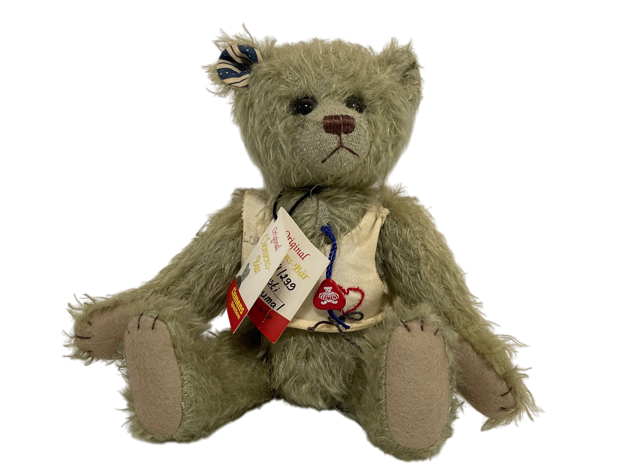 Clemens Bär Künstlerbär Teddy Bär 22 cm. Top Zustand.  