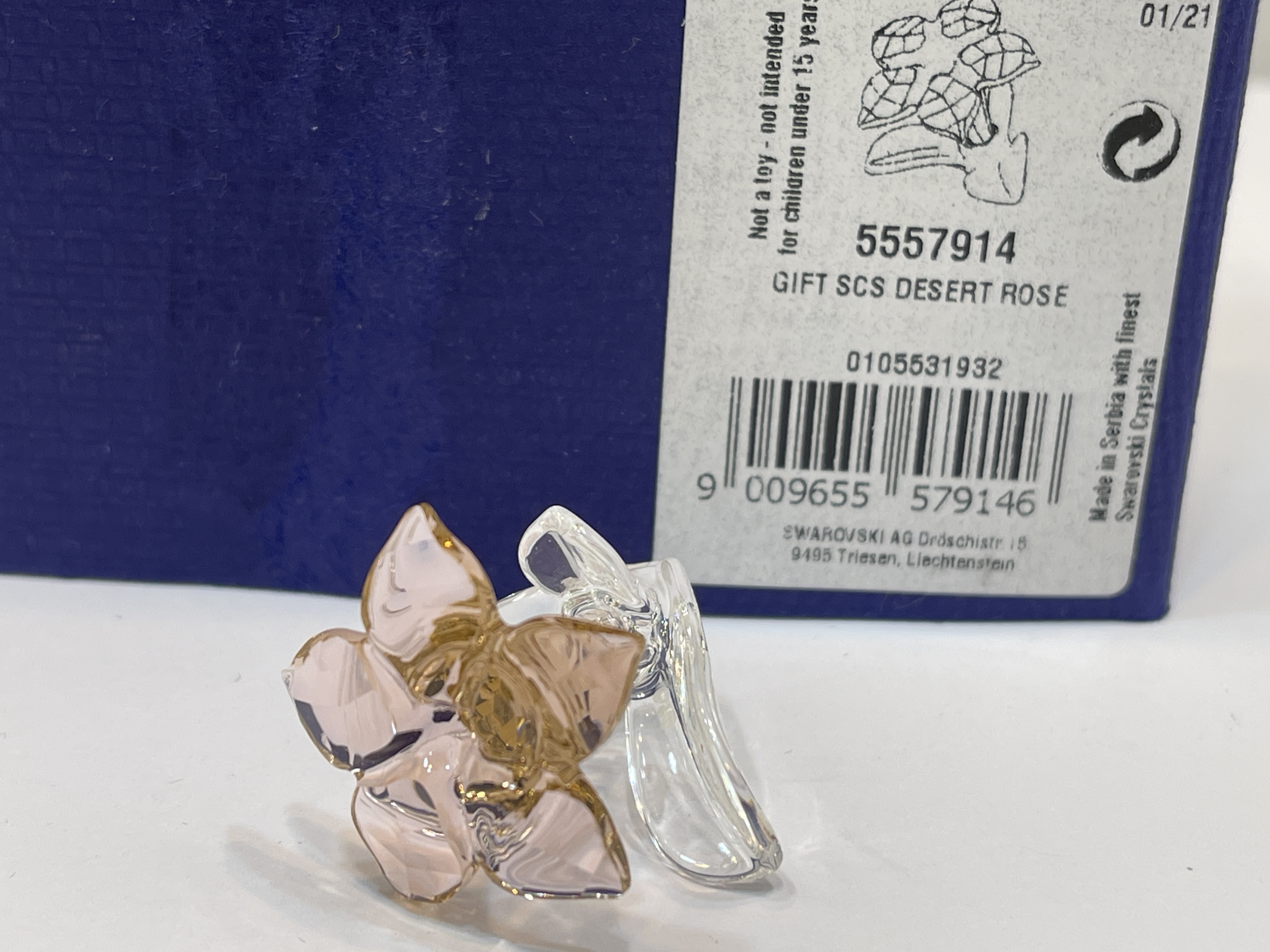  Swarovski Figur 5557914 Mitgliedsgeschenk Wüstenrose 3 cm. Ovp Top Zustand     