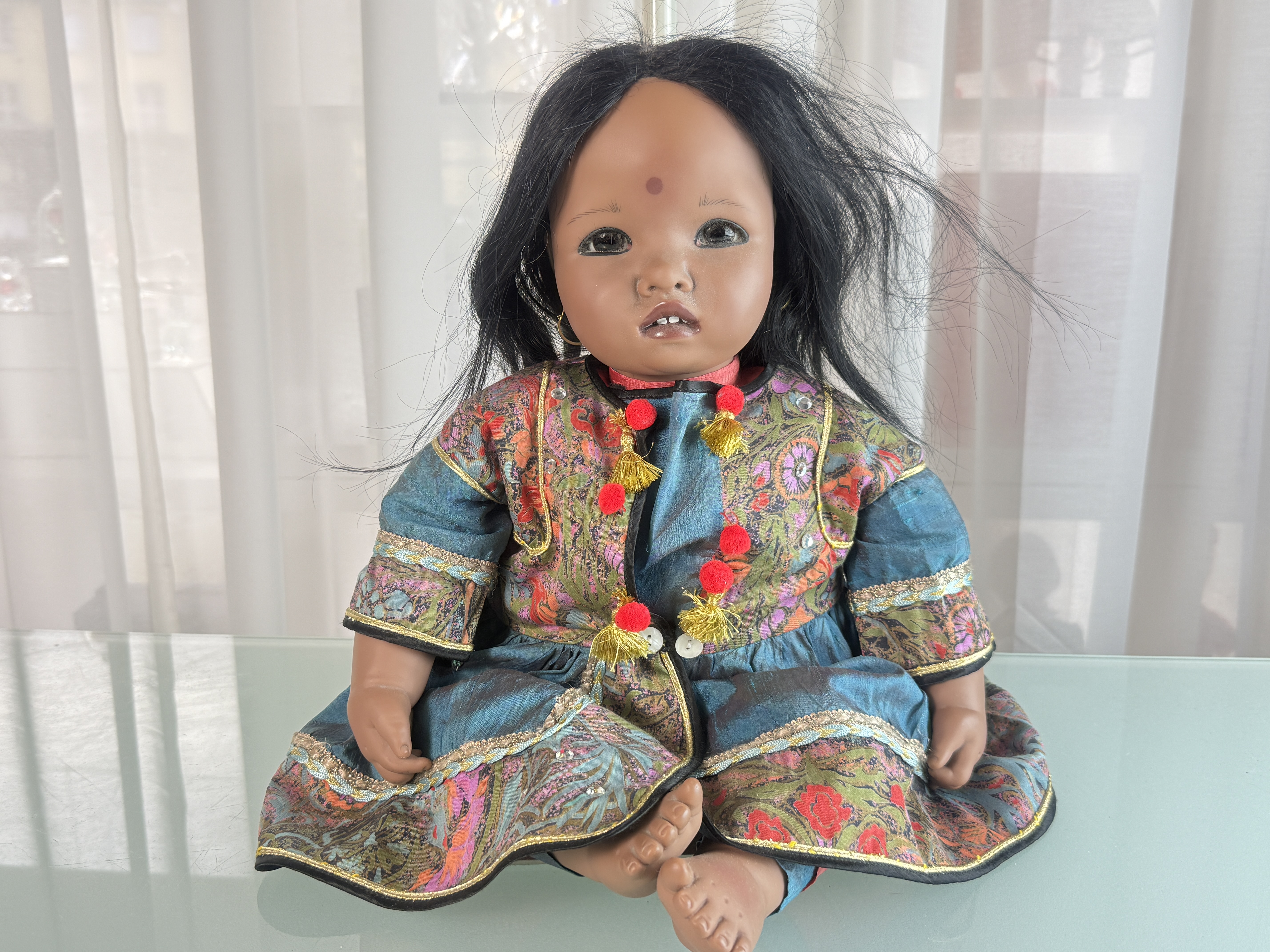 Künstlerpuppe Sammler Götz Carin Lossnitzer Vinyl Puppe 56 cm. Top Zustand