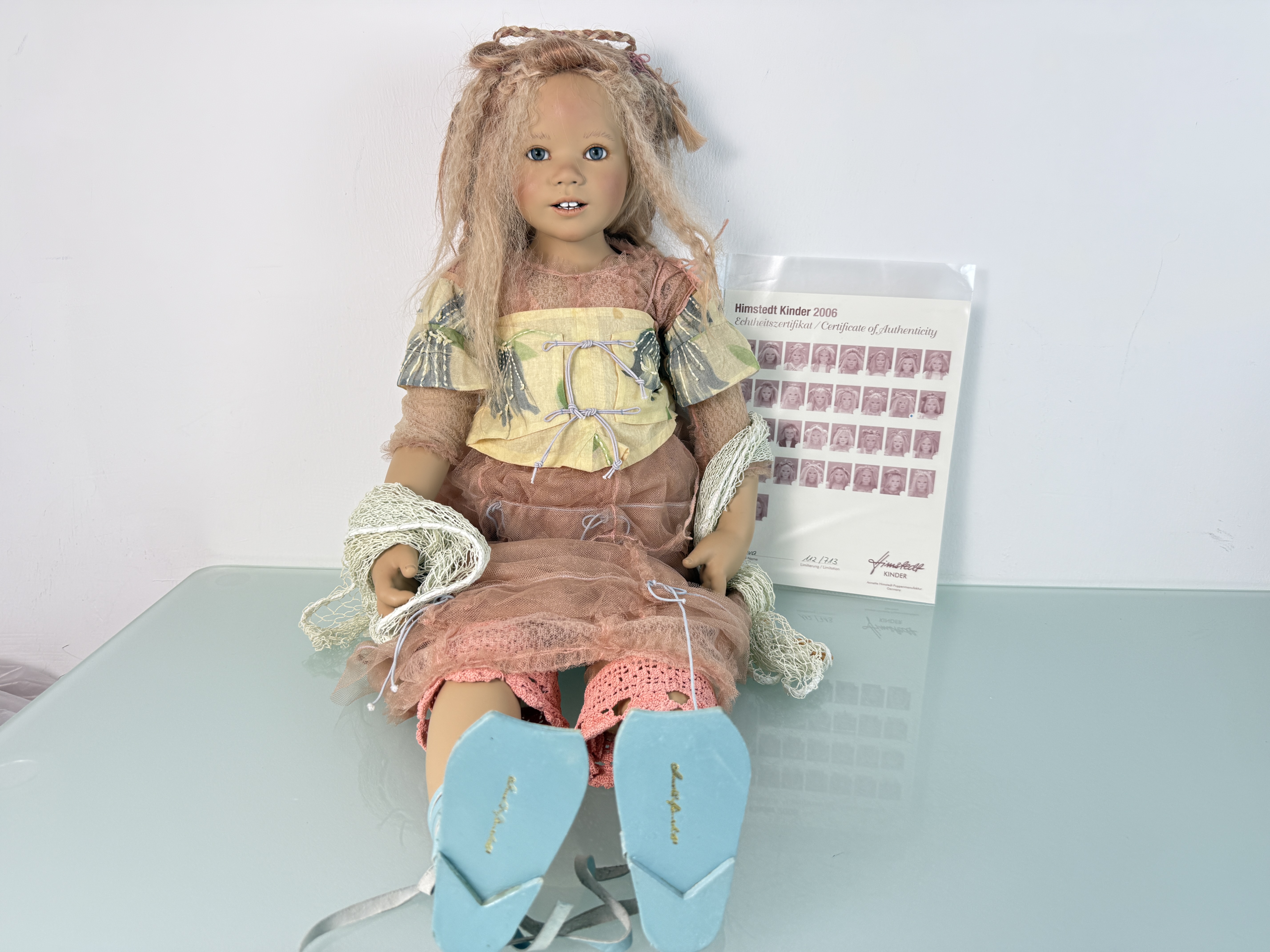 Annette Himstedt Puppe Vinyl Mava 80 cm. Top Zustand.  