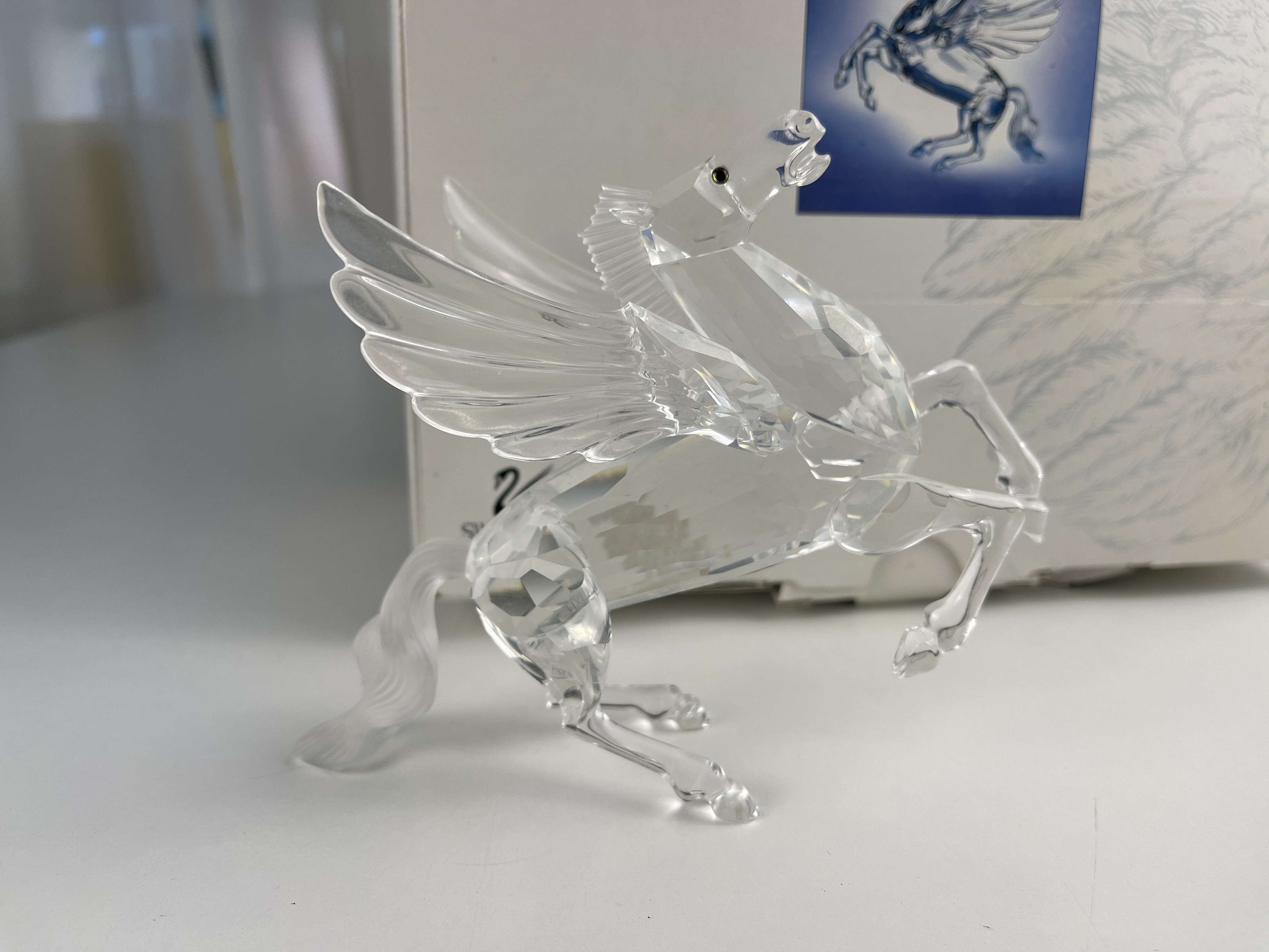 Swarovski Figur Kristall 216327 Jahresfigur Pegasus 12,5 cm. Ovp & Zertifikat.  