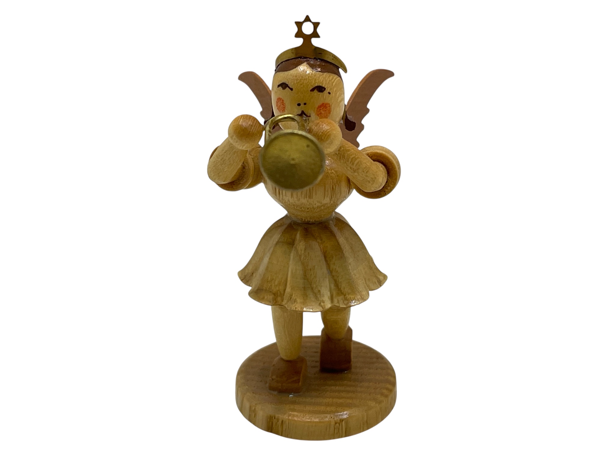 Erzgebirge Blank Figur Engel 6,8 cm.   Top Zustand