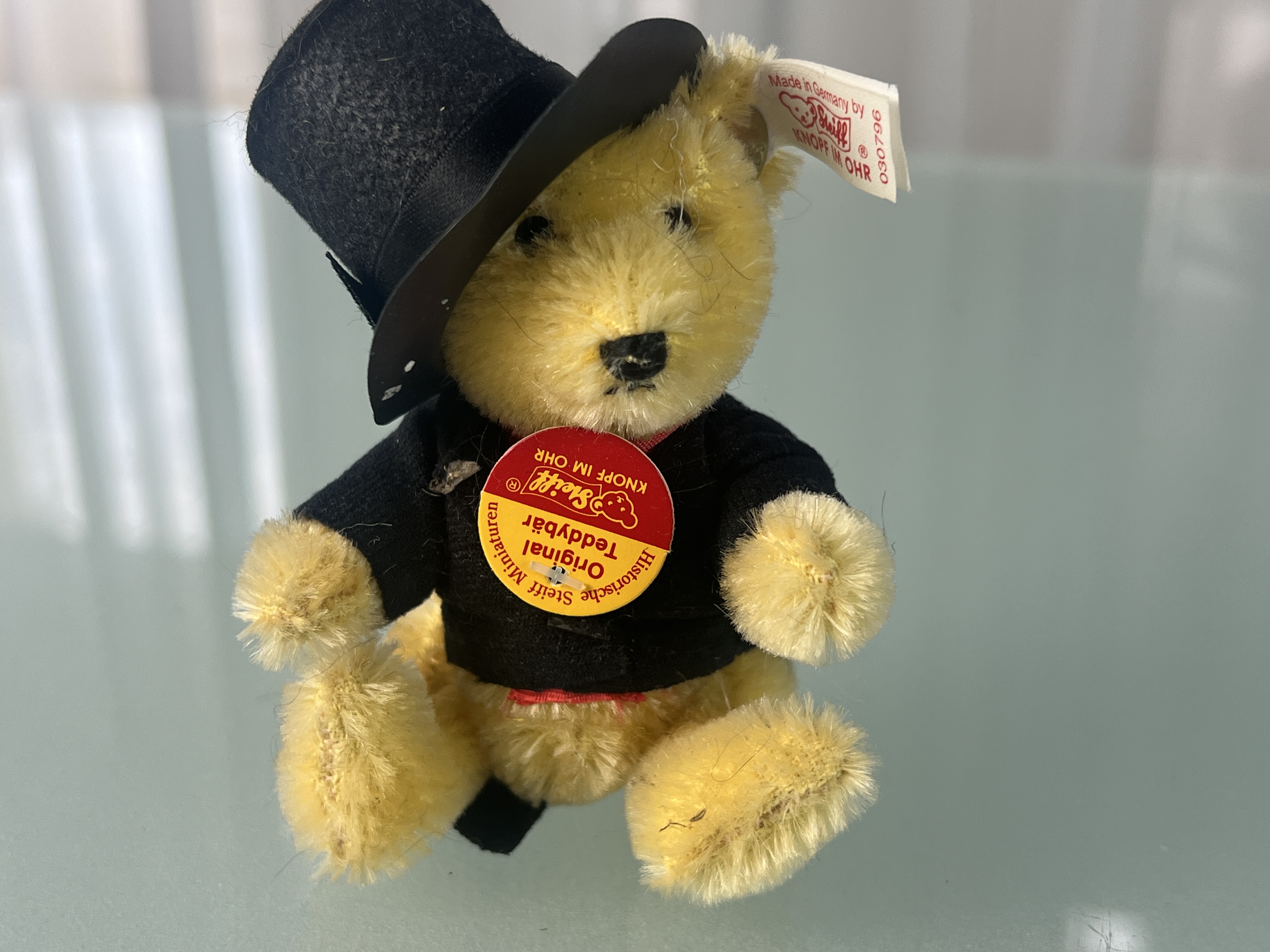 Steiff Tier 030796 Teddy Bär Kaminfeger 11 cm. Top Zustand