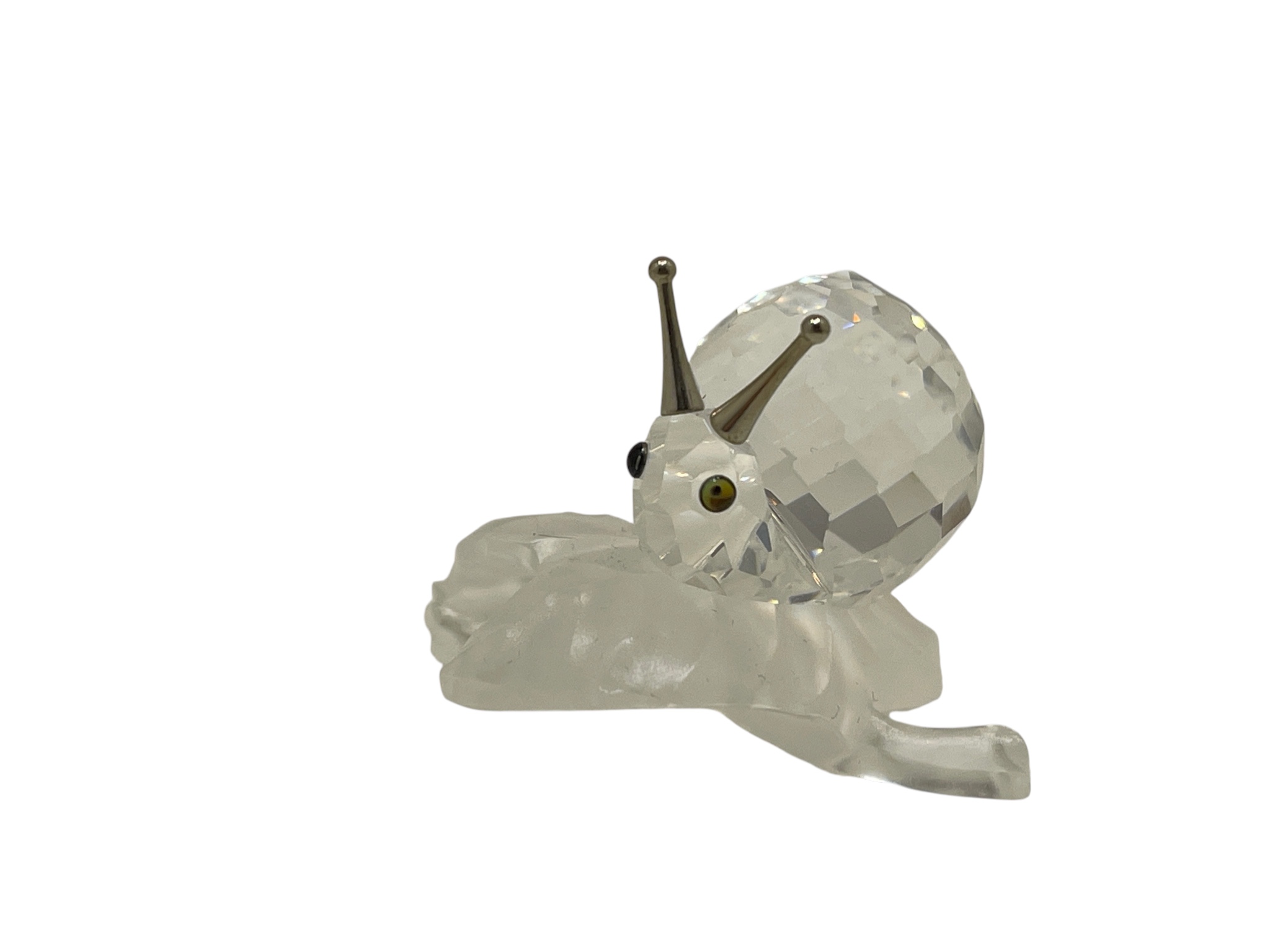 Swarovski Figur 196501 Schnecke auf Blatt. 5 cm. Top Zustand.  