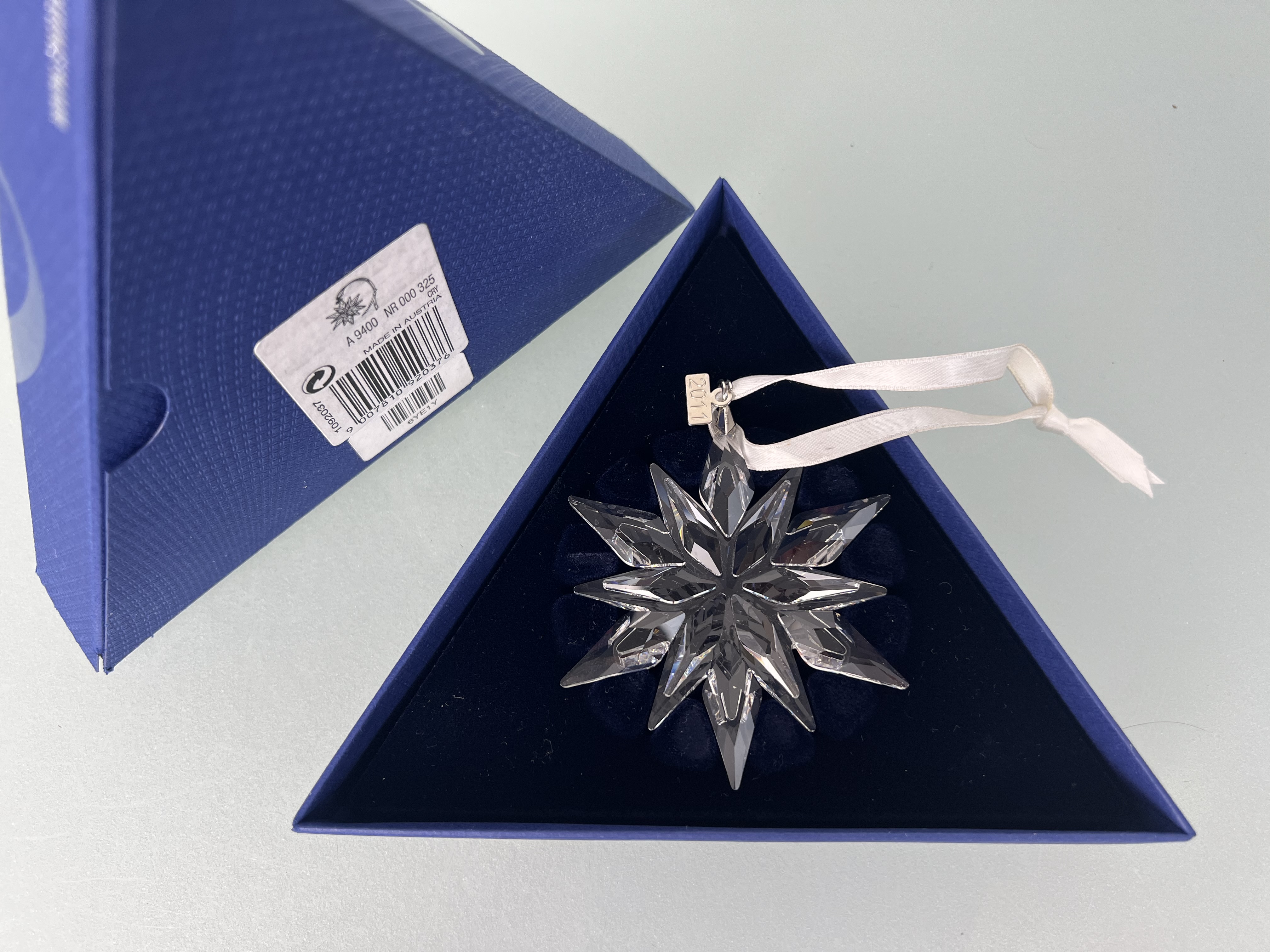 Swarovski Figur 1092037 Weihnachtsstern 2011 Groß 7,5 cm.Mit OVP. Top Zustand  
