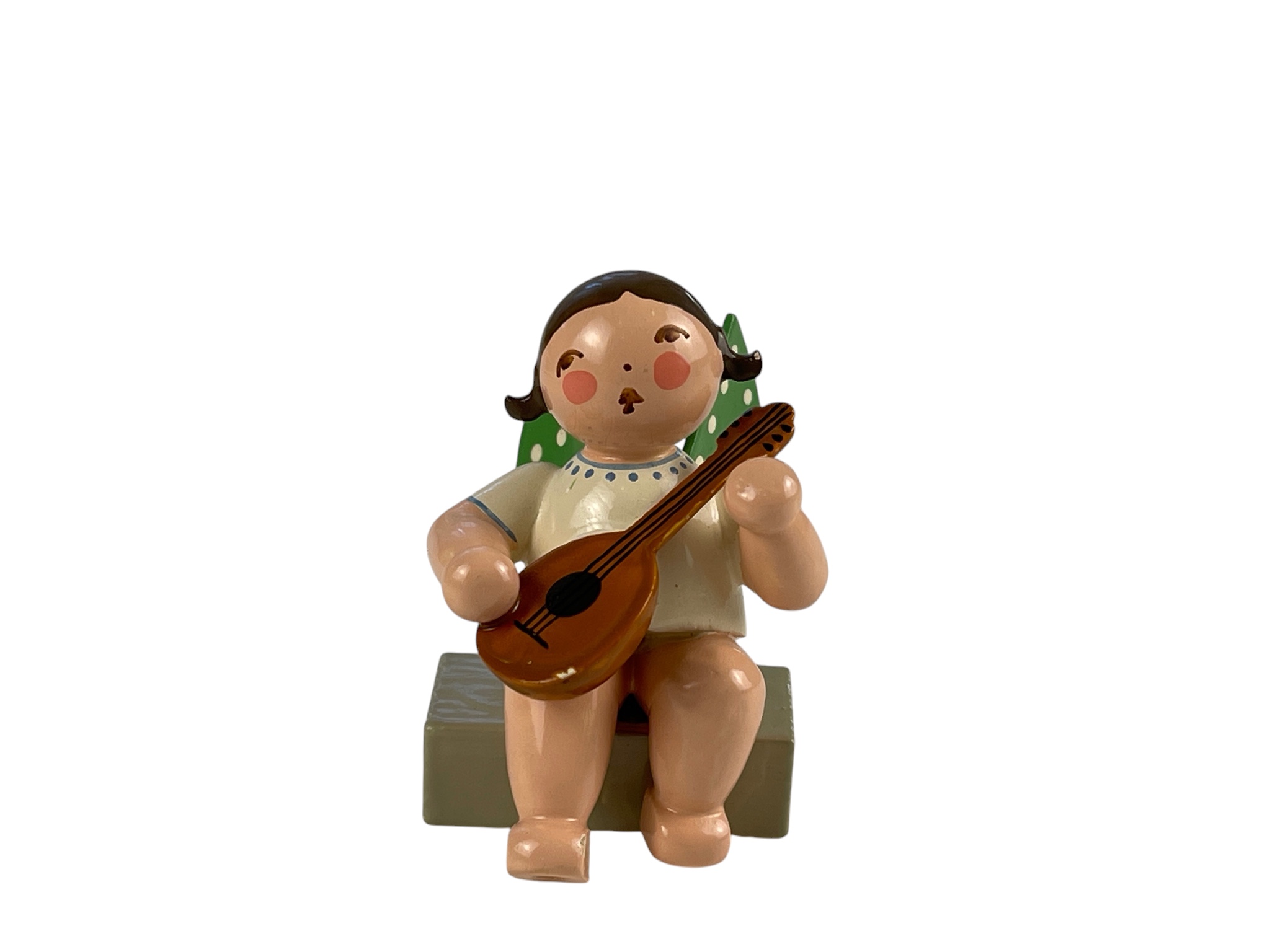  Erzgebirge Figur Engel 5 cm. Zustand siehe Fotos  