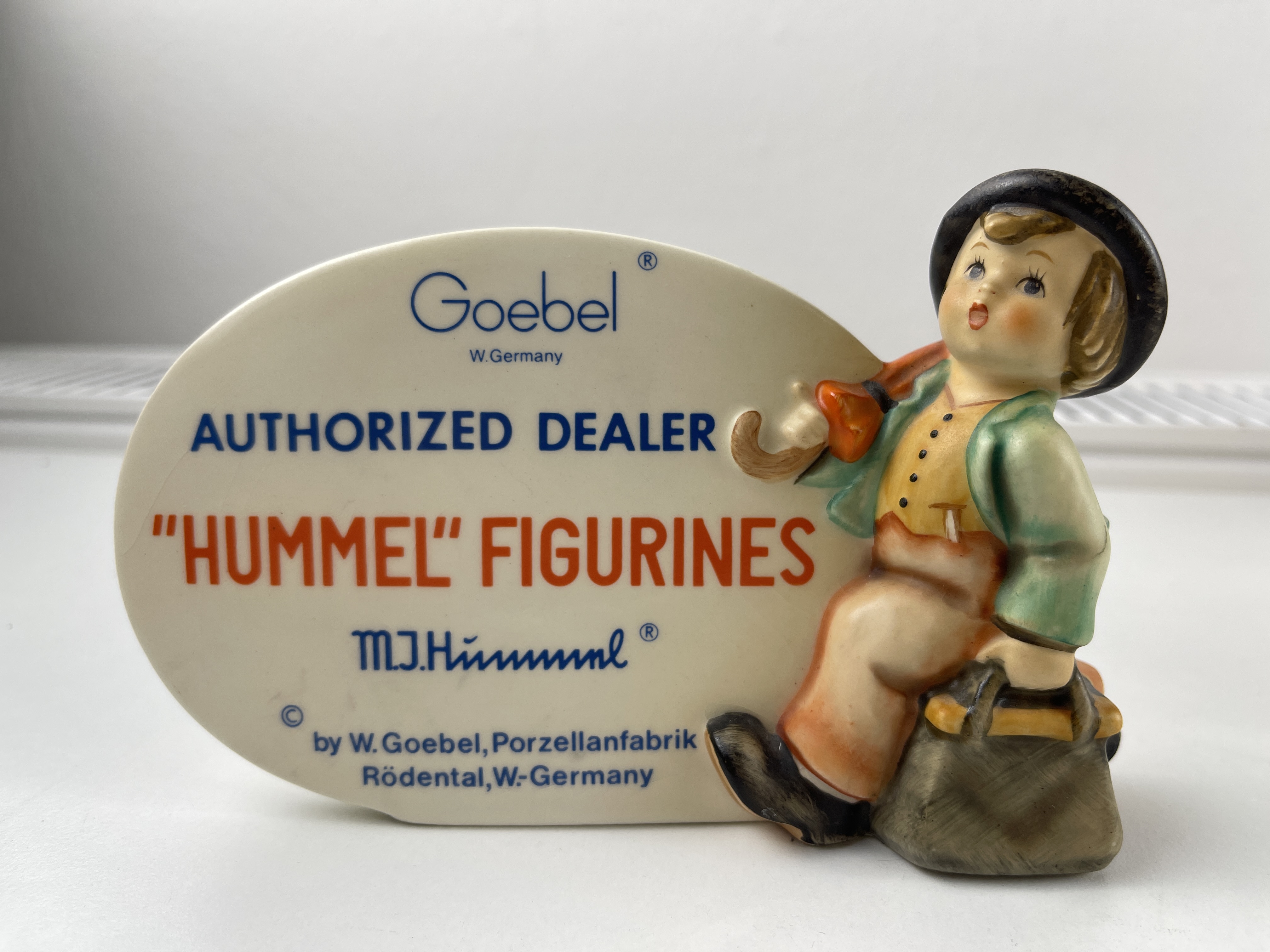  Hummel Figur 187A Händlerschild / Aufsteller 14 cm. 1 Wahl Top Zustand. 