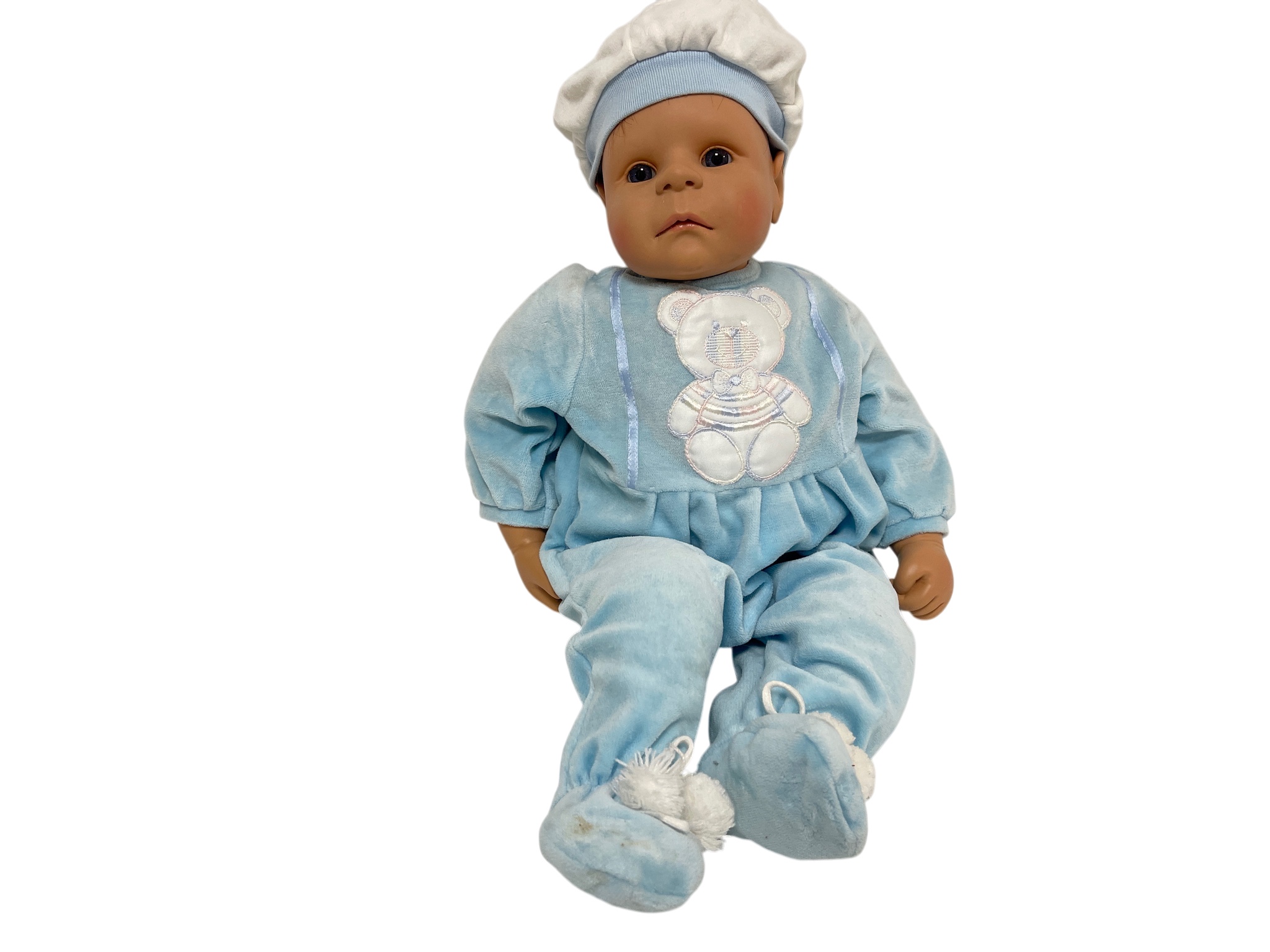 Evelyn Leman Künstlerpuppe Vinyl Puppe 47 cm. Top Zustand  