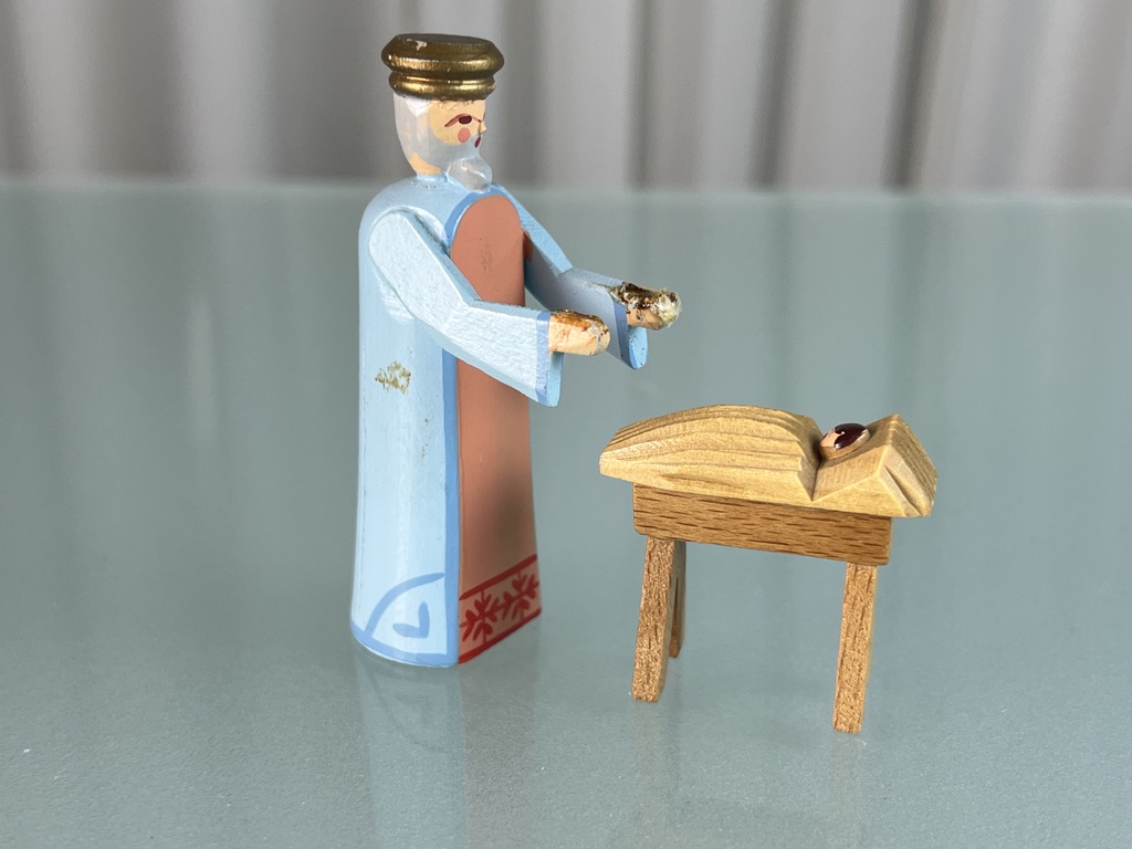 Erzgebirge Figur Sammlerfigur Holz 8 cm. Guter Zustand siehe Fotos