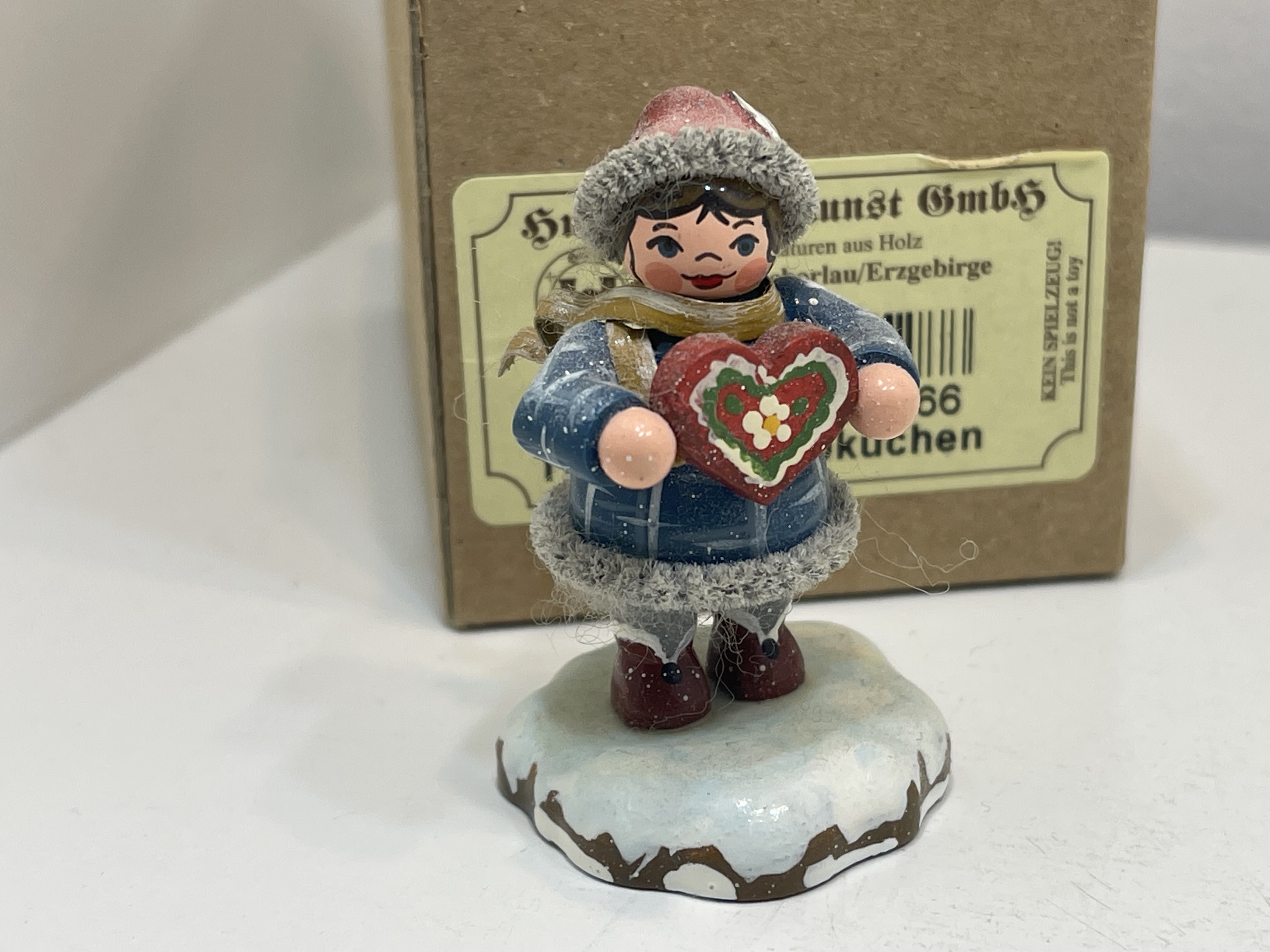 Erzgebirge Sammler Figur Hubrig 5,5 cm + OVP. Top Zustand      
