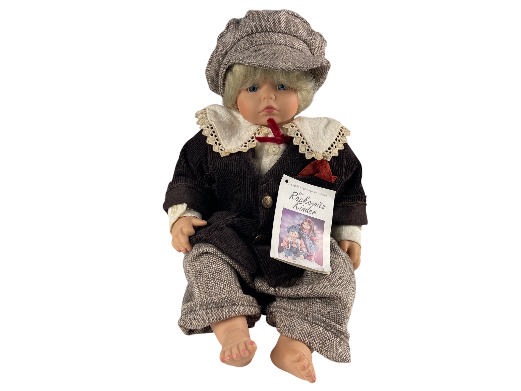 Gilde Künstlerpuppe Vinyl Sammler Puppe 35 cm. Top Zustand   