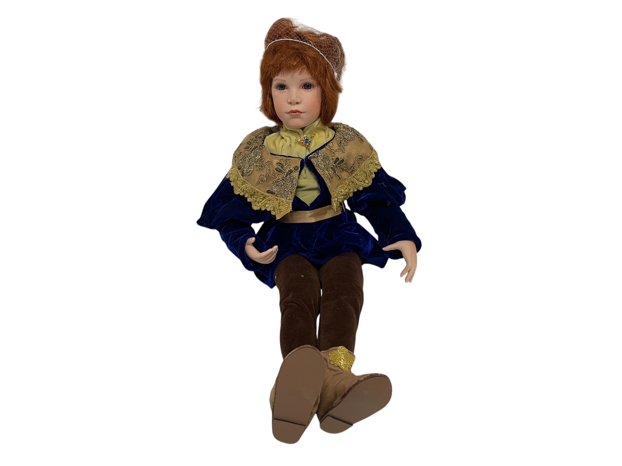 Ute Kase Lepp Porzellan Puppe 48 cm. Finger Defekt 