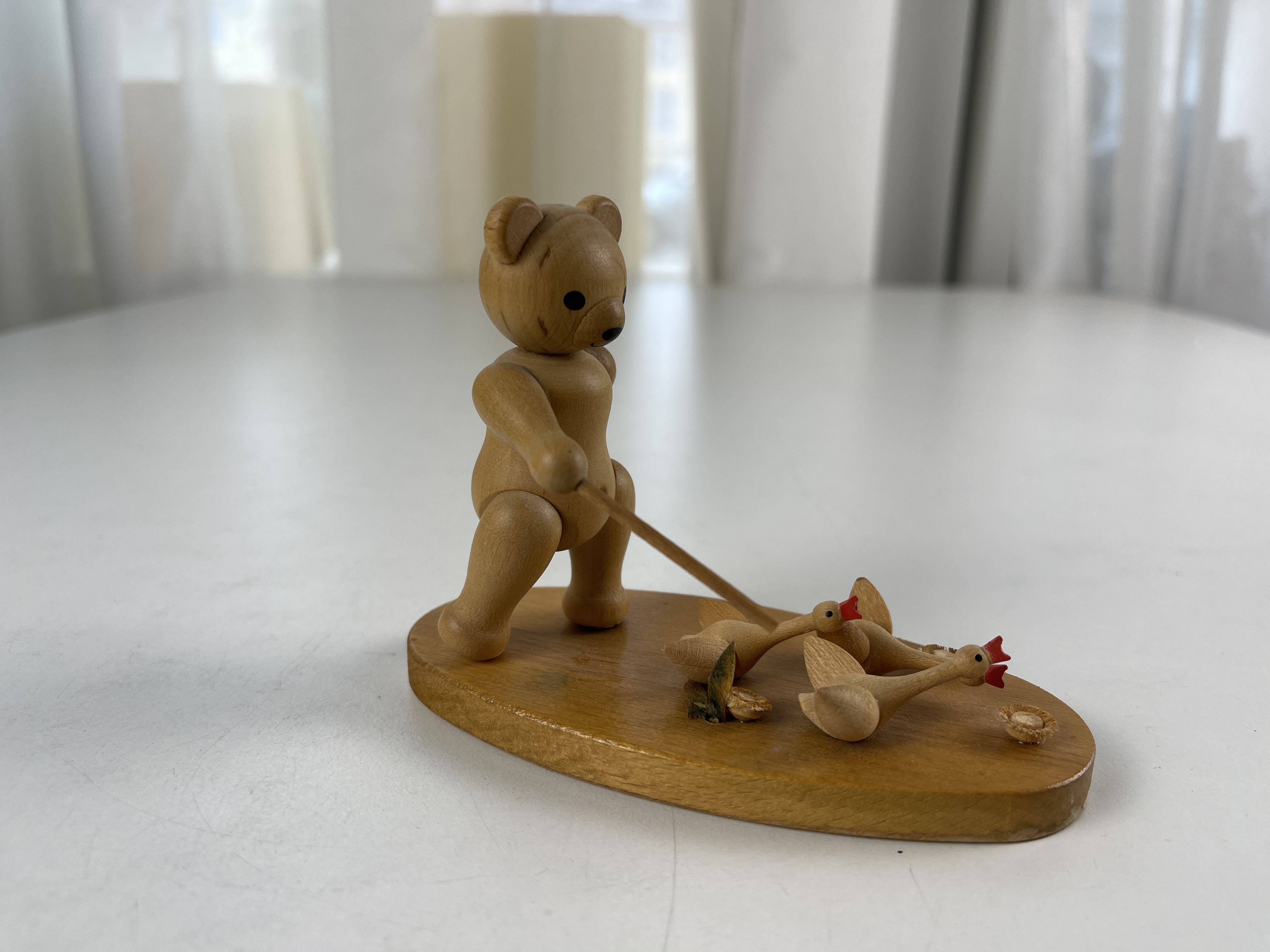 KWO Figur Holz Bär 9 cm. Top Zustand 