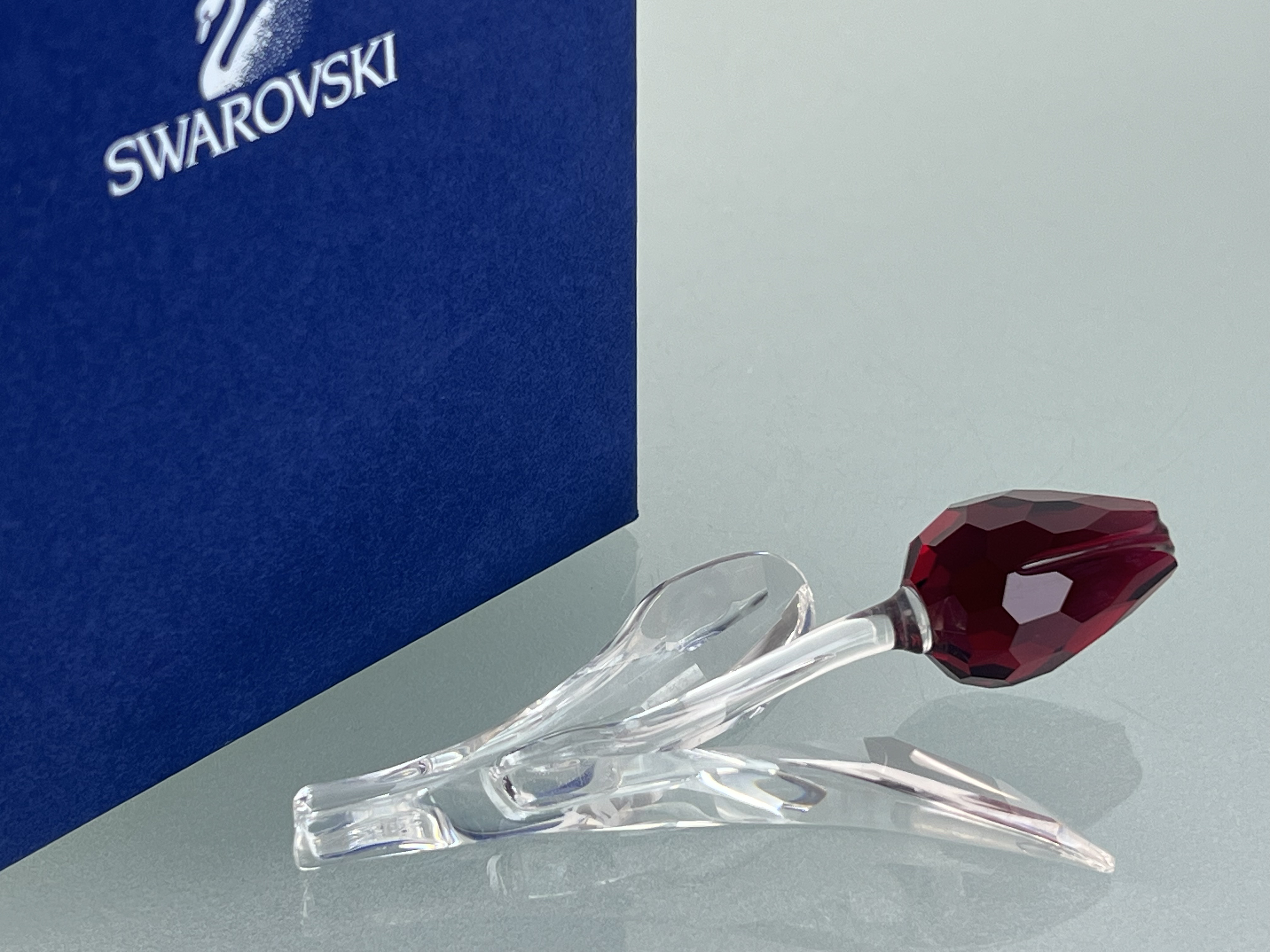  Swarovski Figur Große Tulpe Rot 9 cm. OVP - Top Zustand