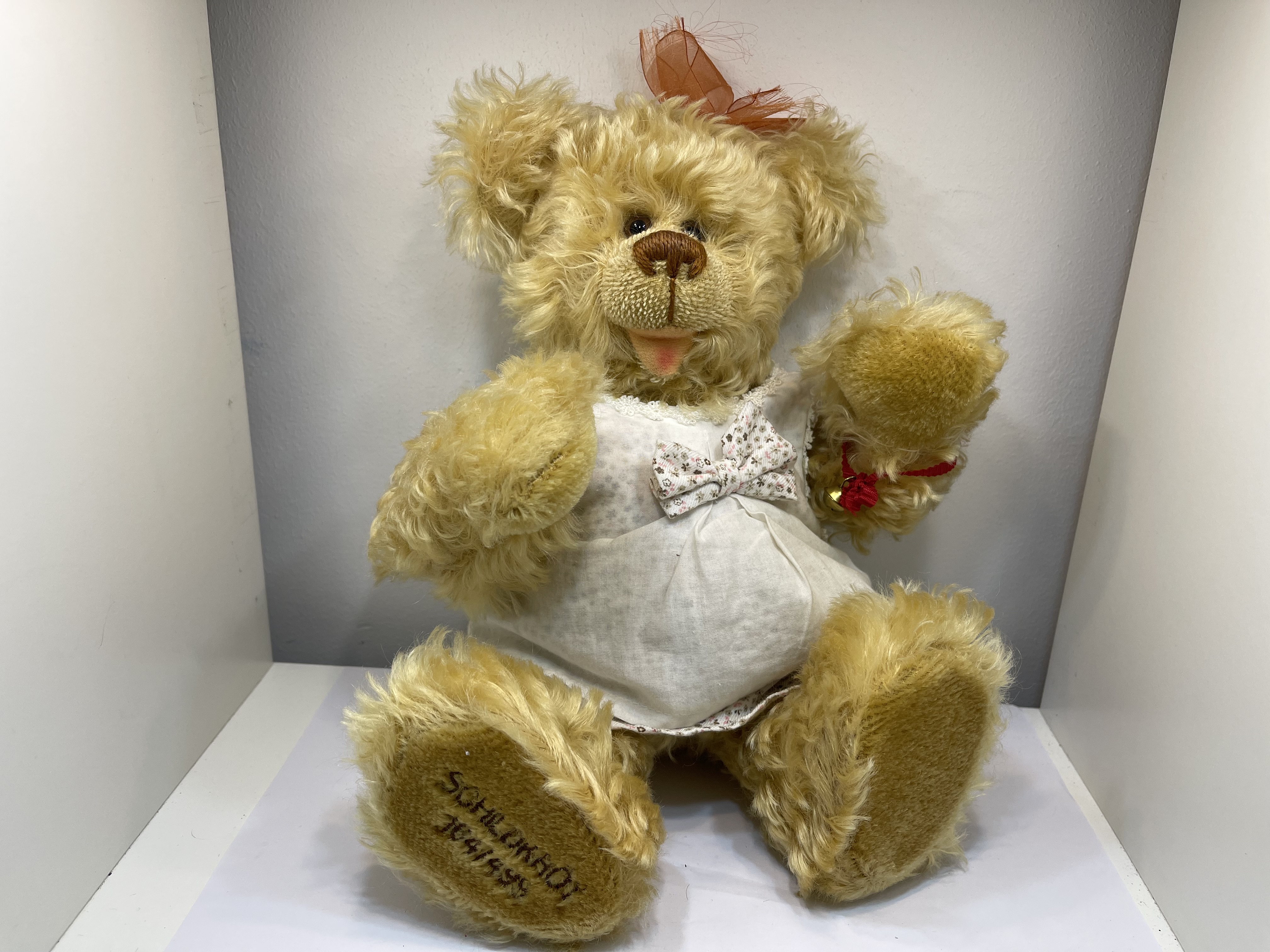 Schildkröt Künstlerbär Teddybär 32 cm. Top Zustand. 